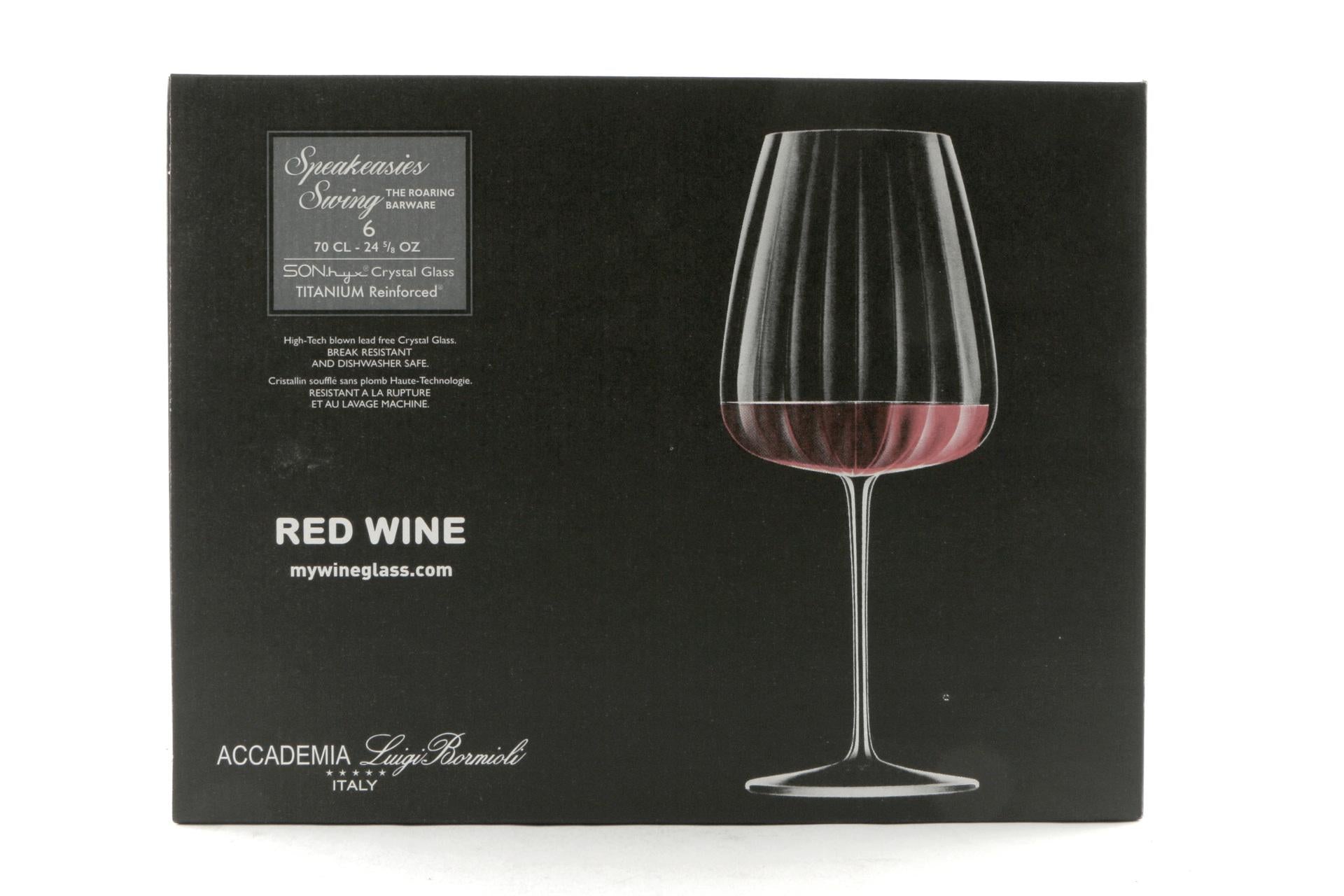 Bormioli Luigi Speakeasies Set 6 Calici Vino Rosso 70 cl In Vetro Sonoro Superiore Con Trattamento Titanium Reinforce - Set 6 Pz 5