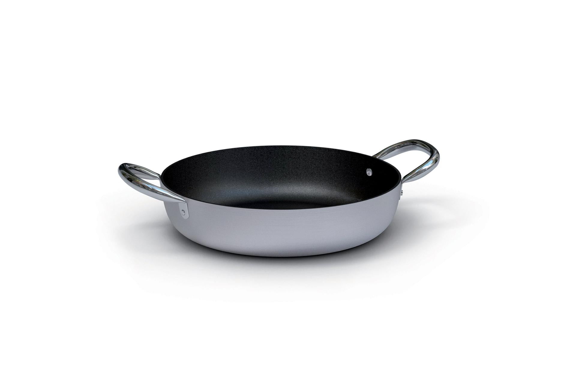 Ballarini Professionale Tegame 2 Manici Ø24 cm - H6 cm In Lega di Alluminio Antiaderente Kerastone Profi