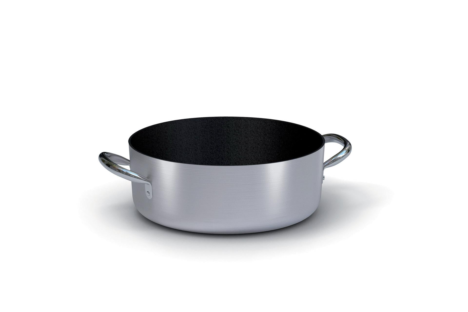 Ballarini Professionale Casseruola Bassa Ø24 cm - H8.5 cm In Lega di Alluminio Antiaderente Kerastone Profi