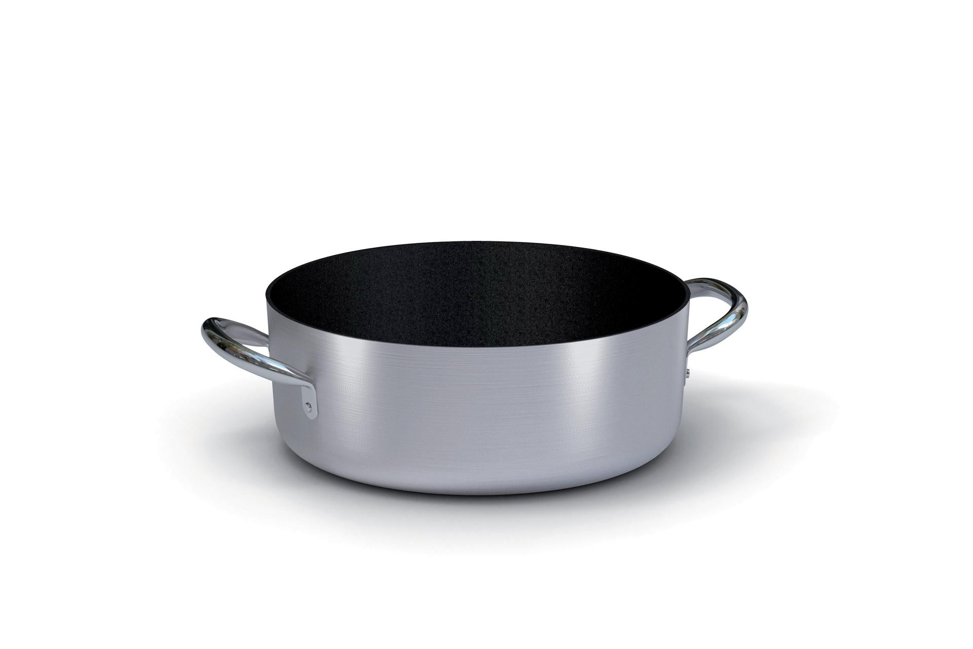 Ballarini Professionale Casseruola Bassa Ø28 cm - H10.5 cm In Lega di Alluminio Antiaderente Kerastone Profi