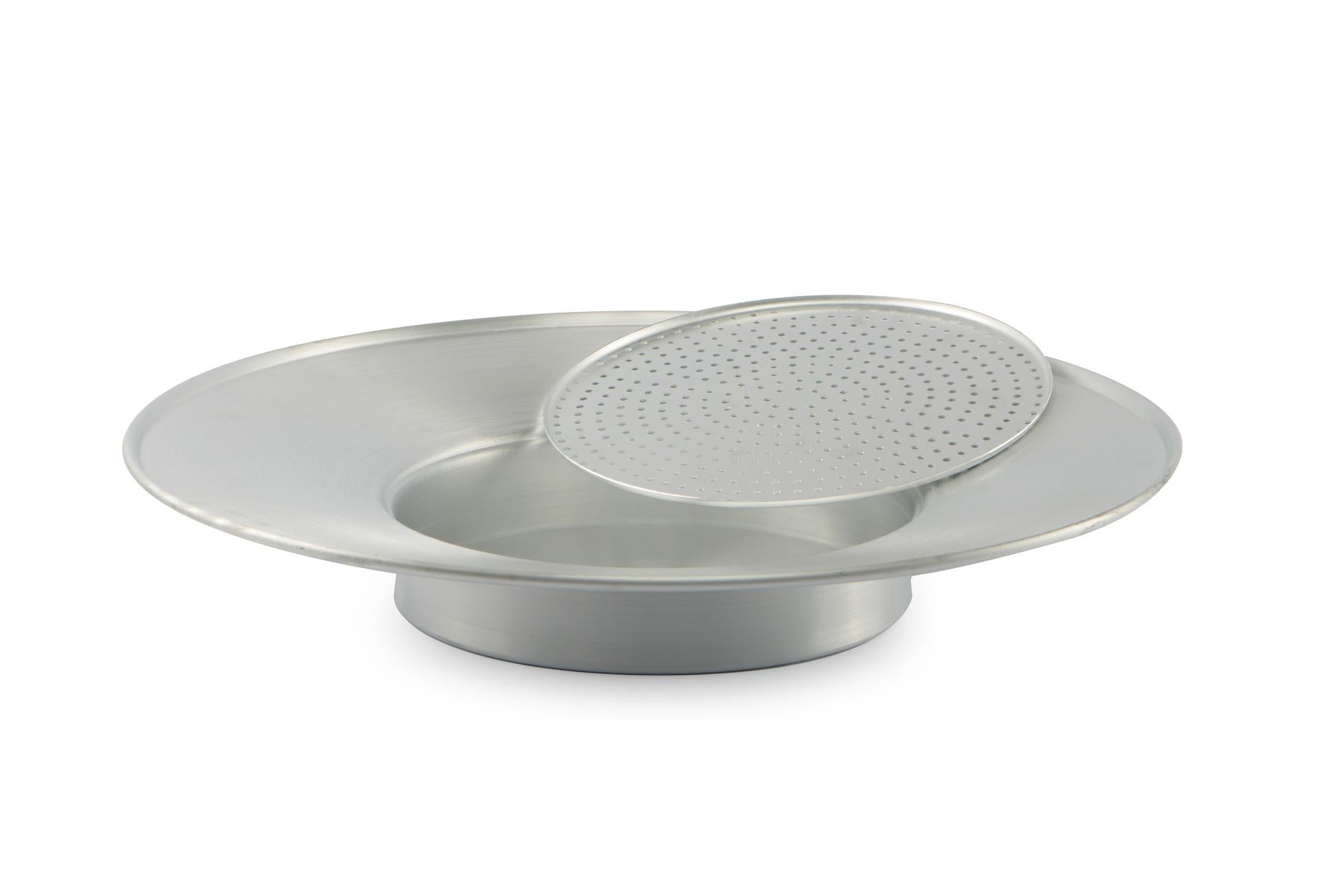 Pentalux Colafritto In Alluminio Ø50 cm - Spessore 3-4 mm Ideale Per Olio e Liquidi In Eccesso