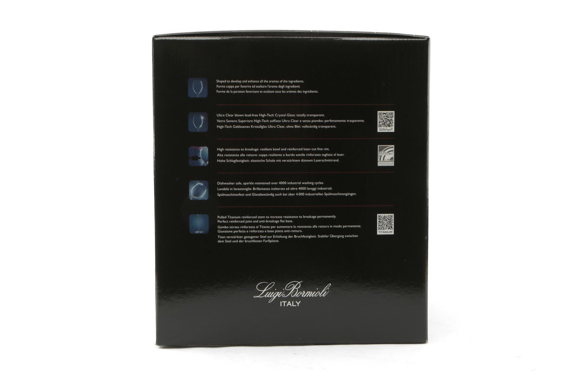 Bormioli Luigi Set 4 Calici Gin - Bach 60cl, Diamante 65cl, Roma 80cl, Mixology Gin Tonic 80cl - Idea Regalo - Set 4 Pz 5