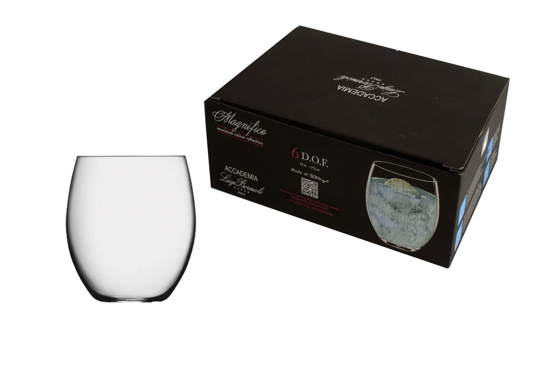 Bormioli Luigi Magnifico Set 6 Bicchieri Acqua 52 cl In Vetro Sonoro Superiore High Tech Senza Piombo - Set 6 Pz 3