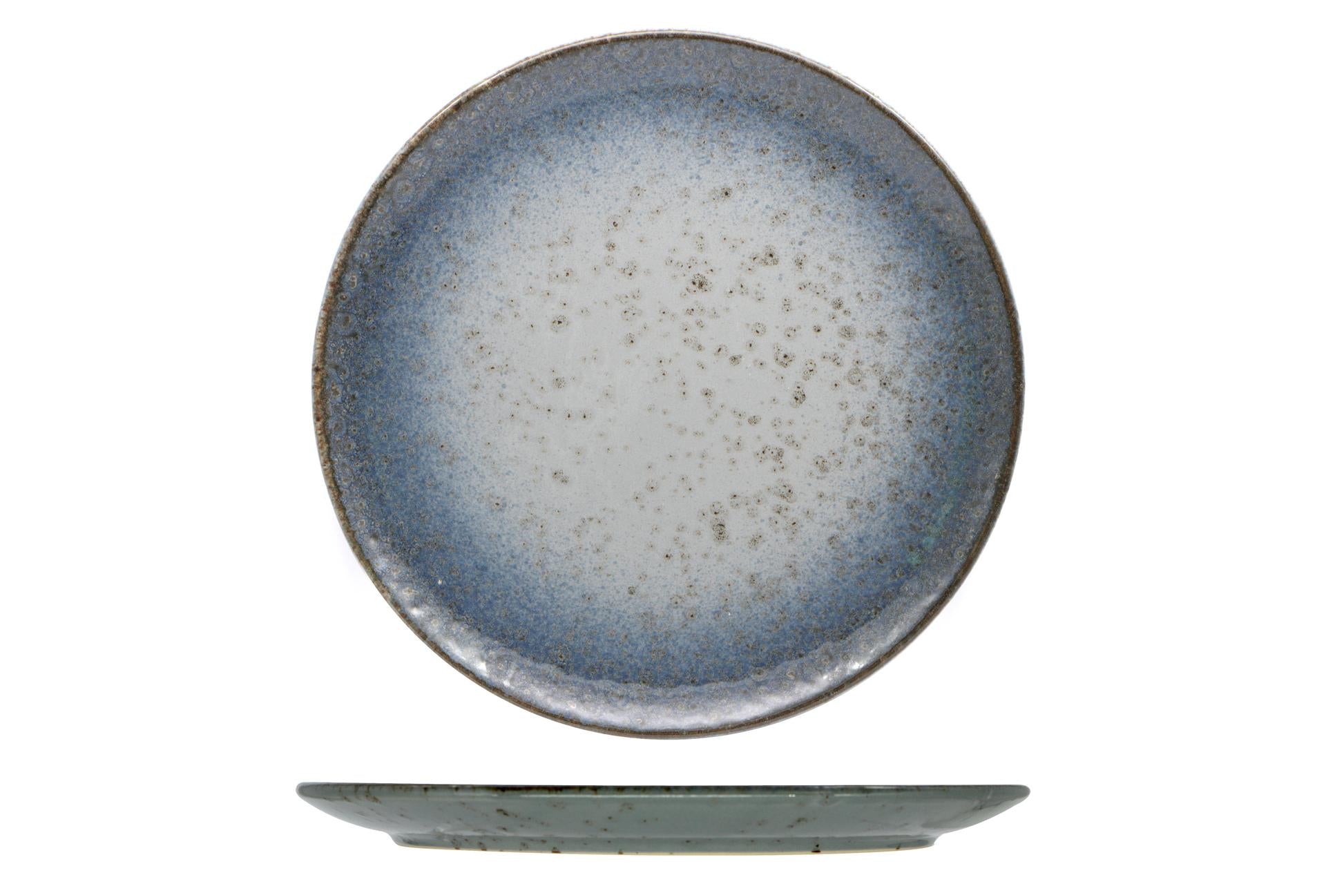 Import Tavola Professional Atlantis Piatto Piano Coupe Ø30 cm In Gres Porcellanato Azzurro - Set 4 Pz