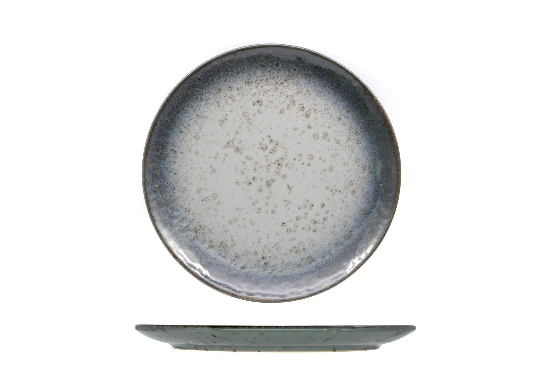 Import Tavola Professional Atlantis Piatto Piano Coupe Ø27 cm In Gres Porcellanato Azzurro - Set 6 Pz