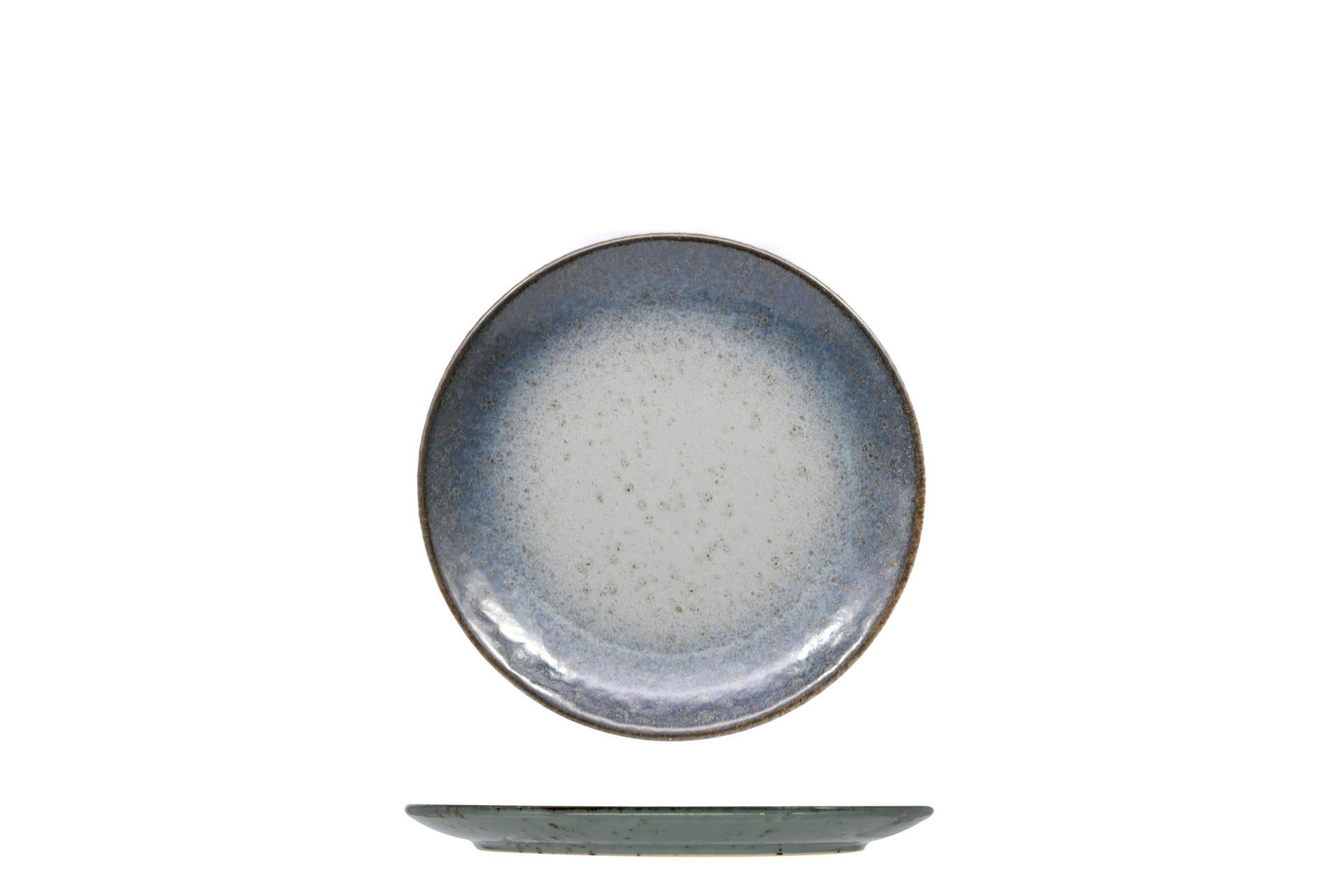 Import Tavola Professional Atlantis Piatto Piano Coupe Ø23 cm In Gres Porcellanato Azzurro - Set 6 Pz