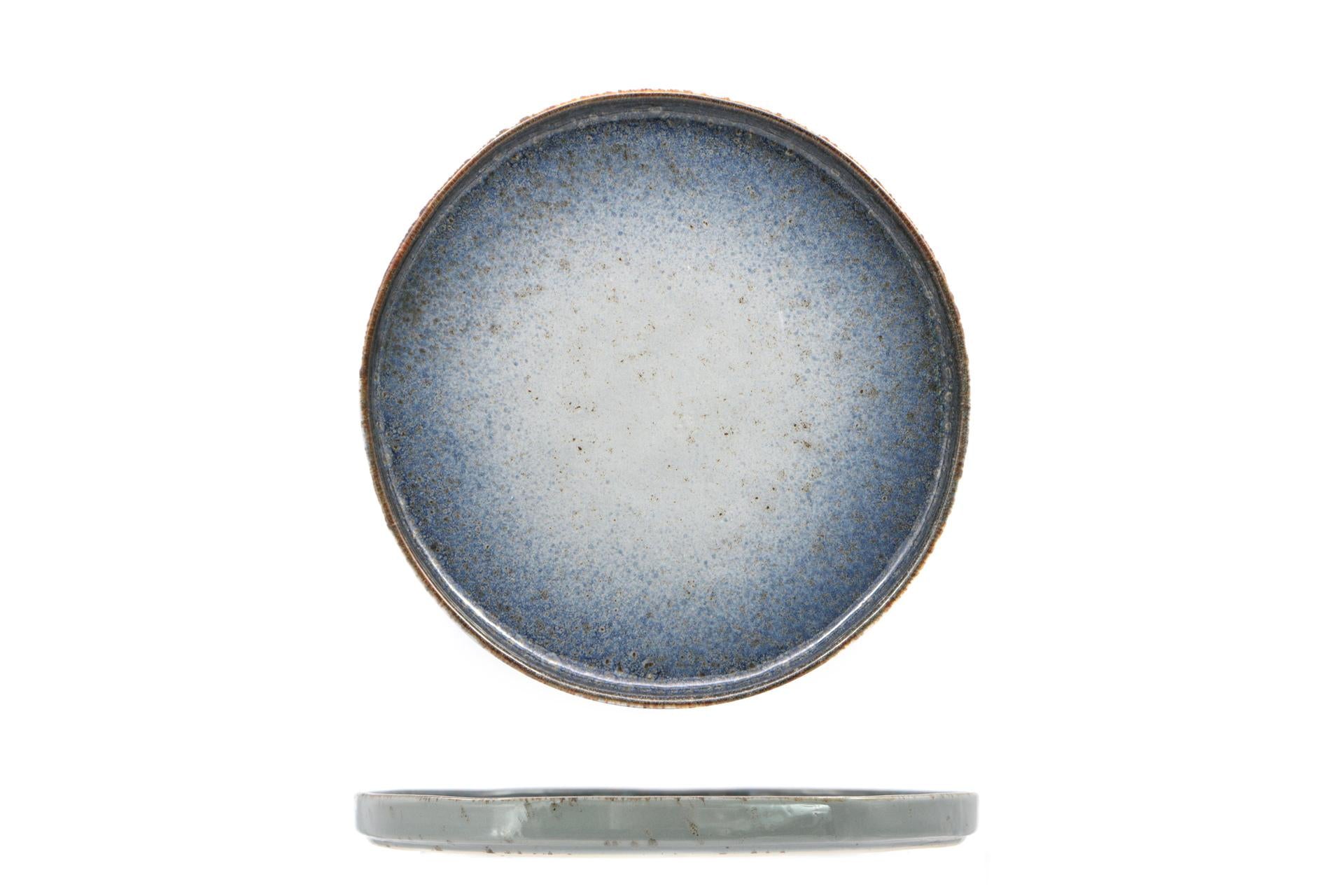 Import Tavola Professional Atlantis Piatto Piano Nordic Ø21 cm In Gres Porcellanato Azzurro - Set 6 Pz