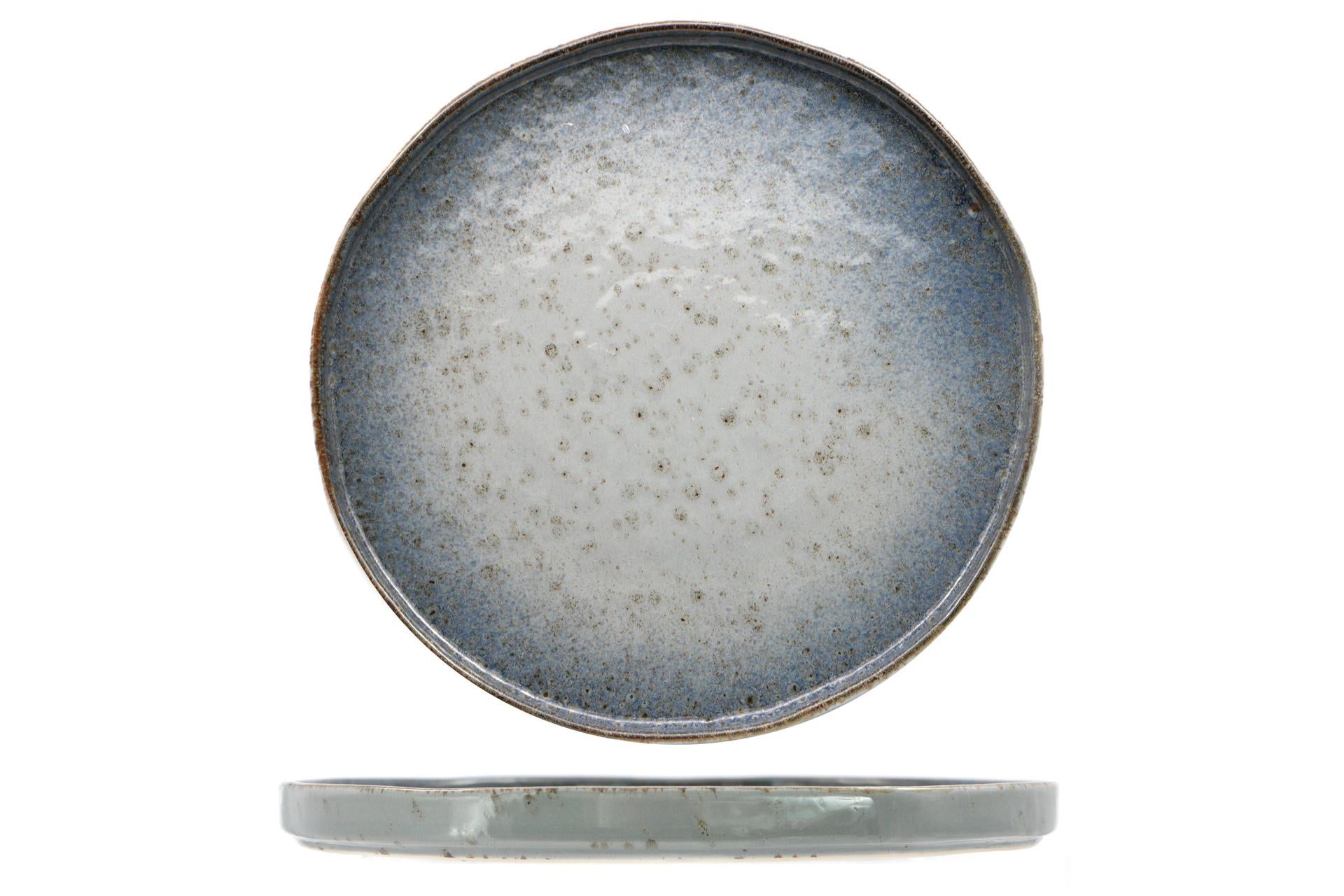 Import Tavola Professional Atlantis Piatto Piano Nordic Ø27.5 cm In Gres Porcellanato Azzurro - Set 6 Pz