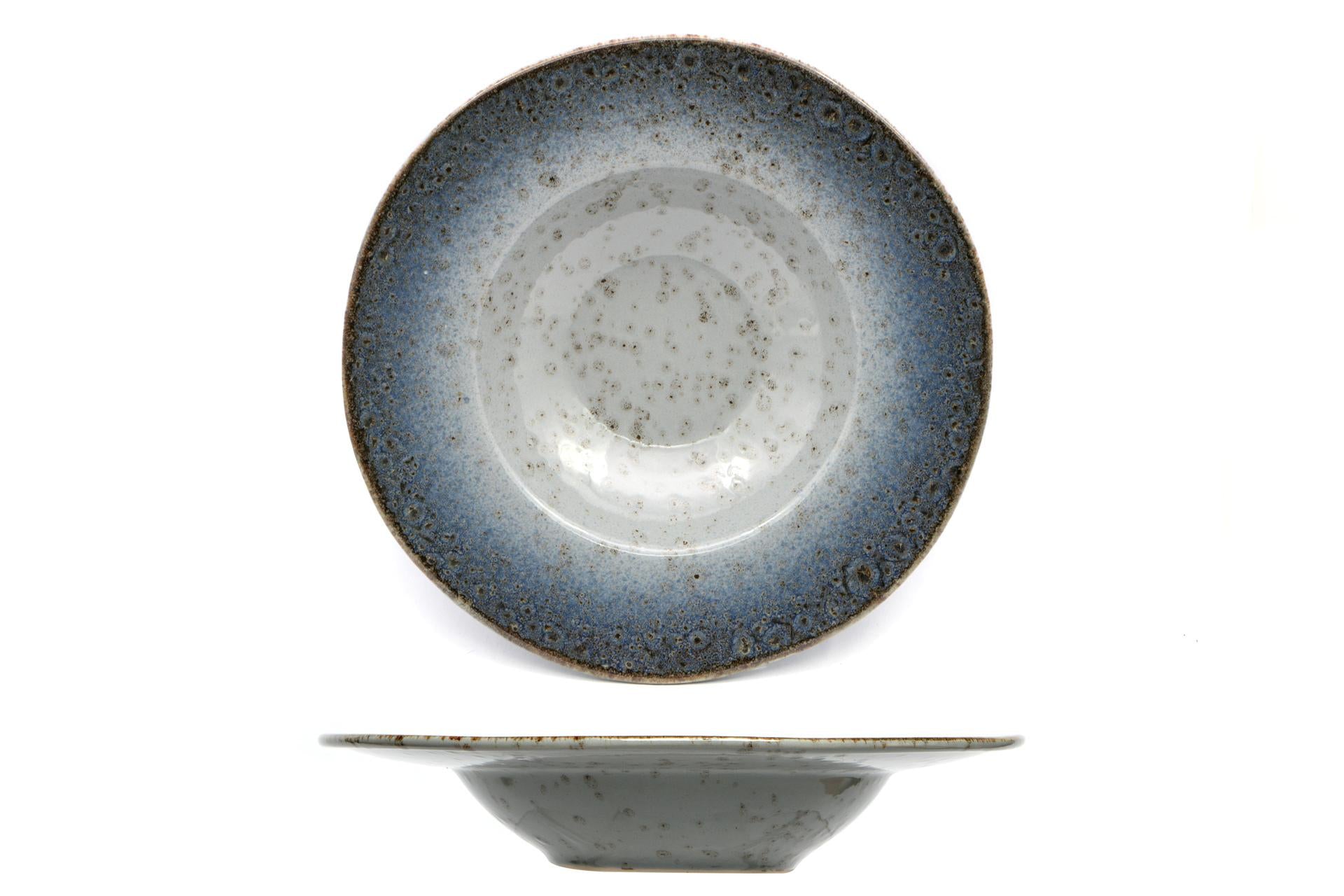 Import Tavola Professional Atlantis Pasta Bowl Ø27.5 cm - Interno Ø16 cm In Gres Porcellanato Azzurro - Set 6 Pz