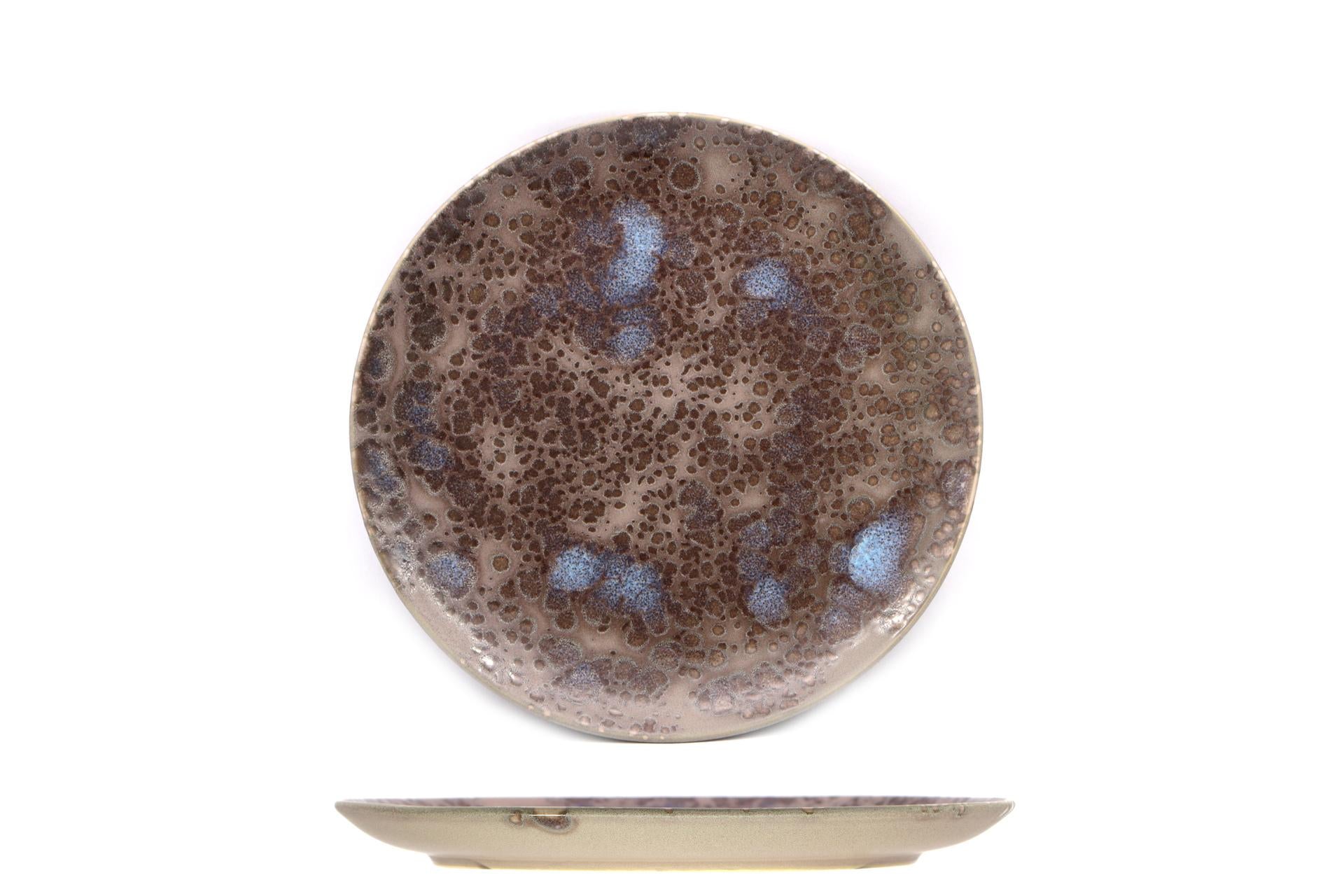 Import Tavola Horus Piatto Piano Coupe Ø27 cm In Gres Porcellanato Con Finitura Reactive - Set 6 Pz