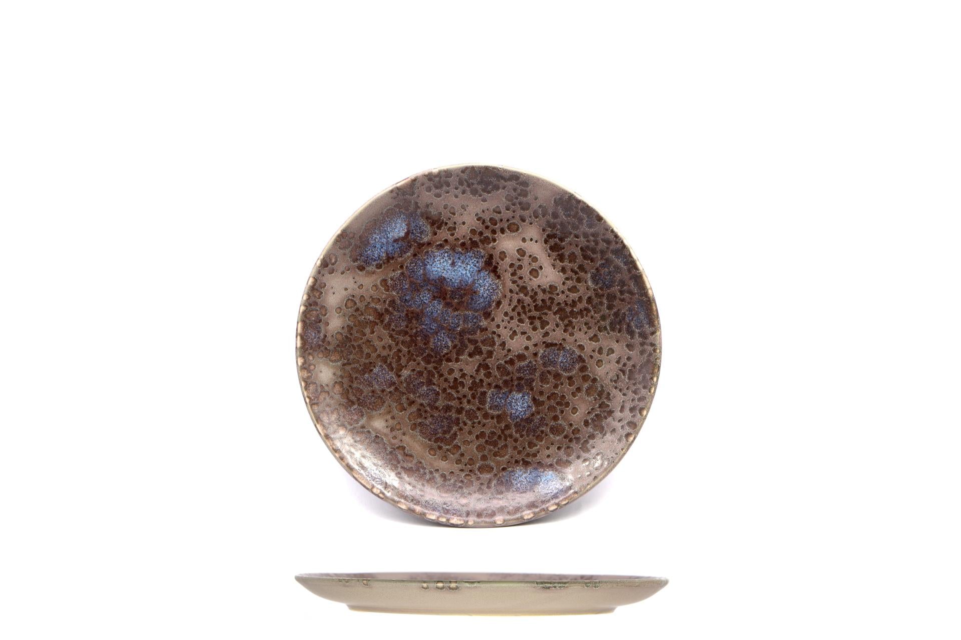 Import Tavola Professional Horus Piatto Piano Coupe Ø23 cm In Gres Porcellanato Con Finitura Reactive - Set 6 Pz