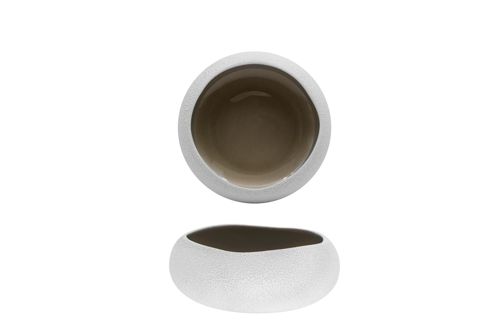 Import Tavola Professional Genesys Evo Grey Coppa Ø16.5 cm In Porcellana Effetto Pietra - Set 4 Pz