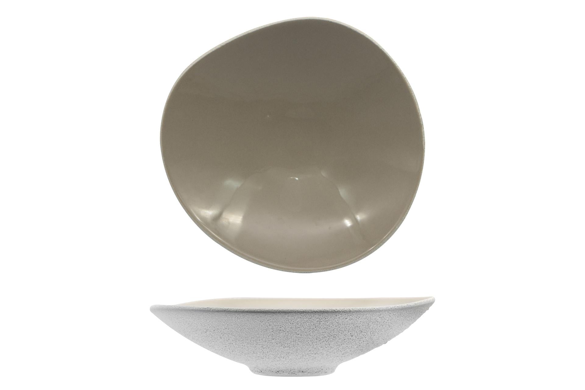 Import Tavola Professional Genesys Evo Grey Pasta Bowl Ø29.5 cm In Porcellana Effetto Pietra - Set 6 Pz