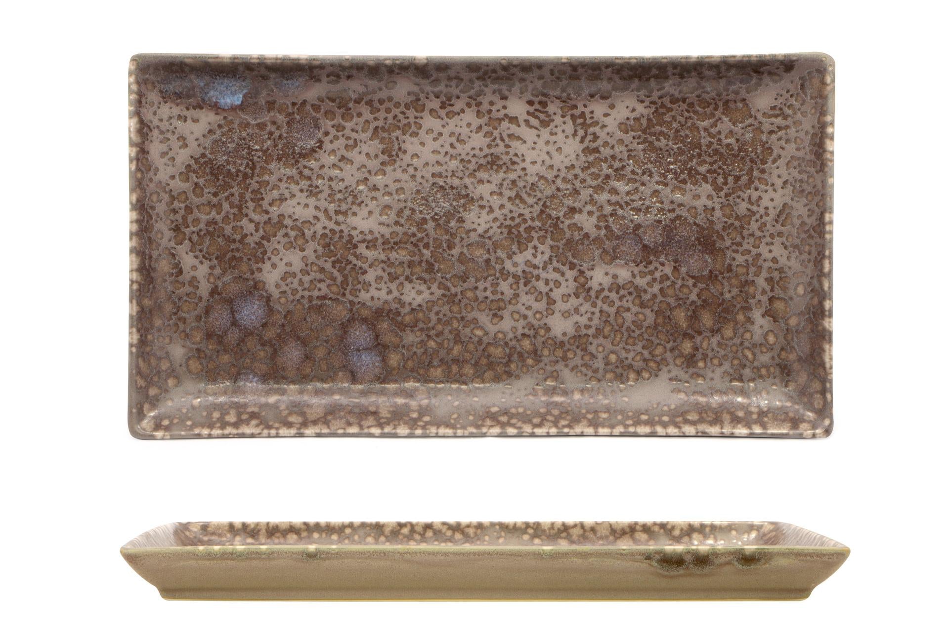 Import Tavola Professional Horus Vassoio Rettangolare 37.5 x 20.5 cm In Gres Porcellanato - Set 4 Pz