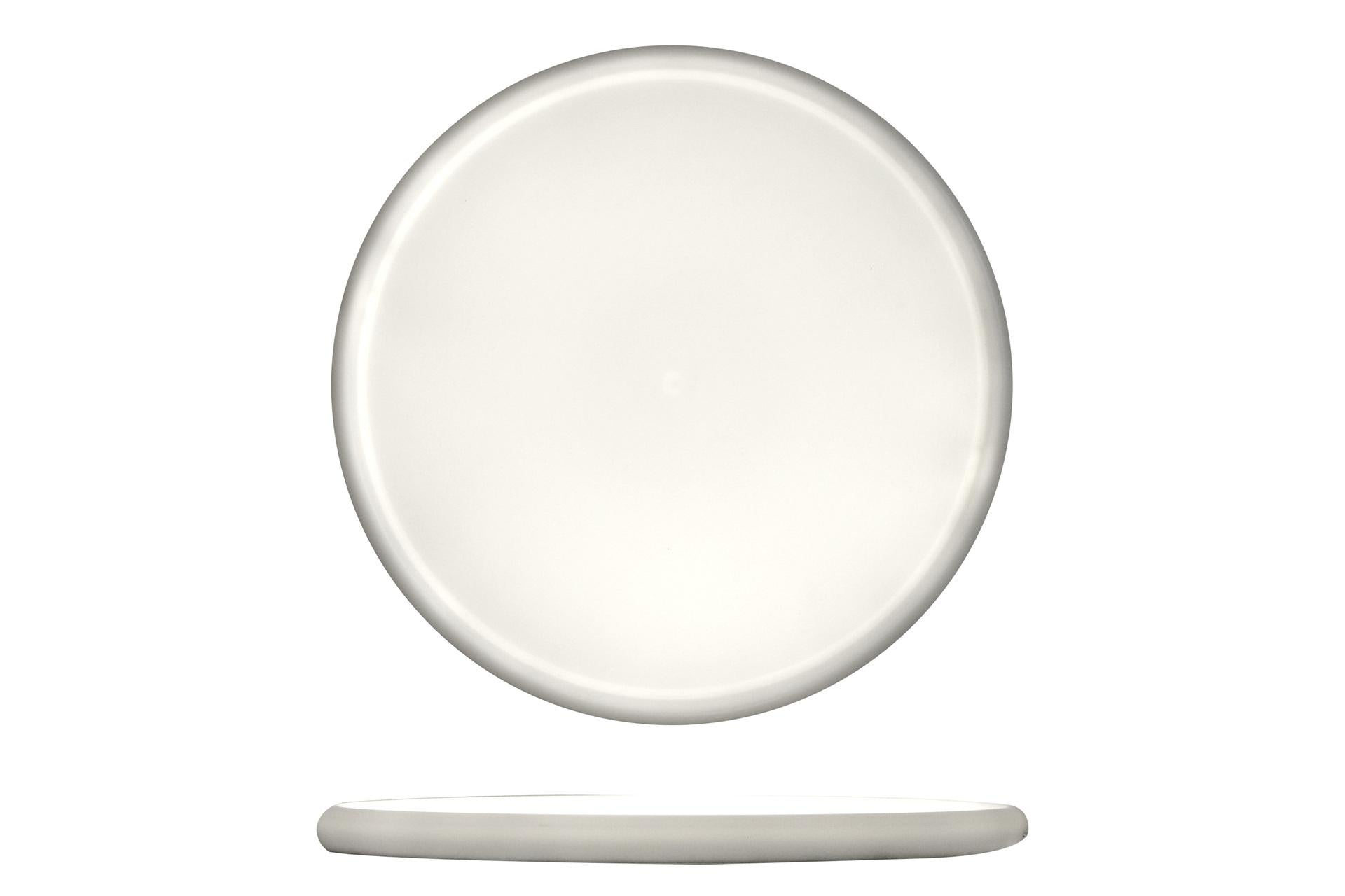 Import Tavola Professional Moon Sottopiatto Vassoio Luminoso Ø32 cm Bianco In Policarbonato Con LED Ricaricabile