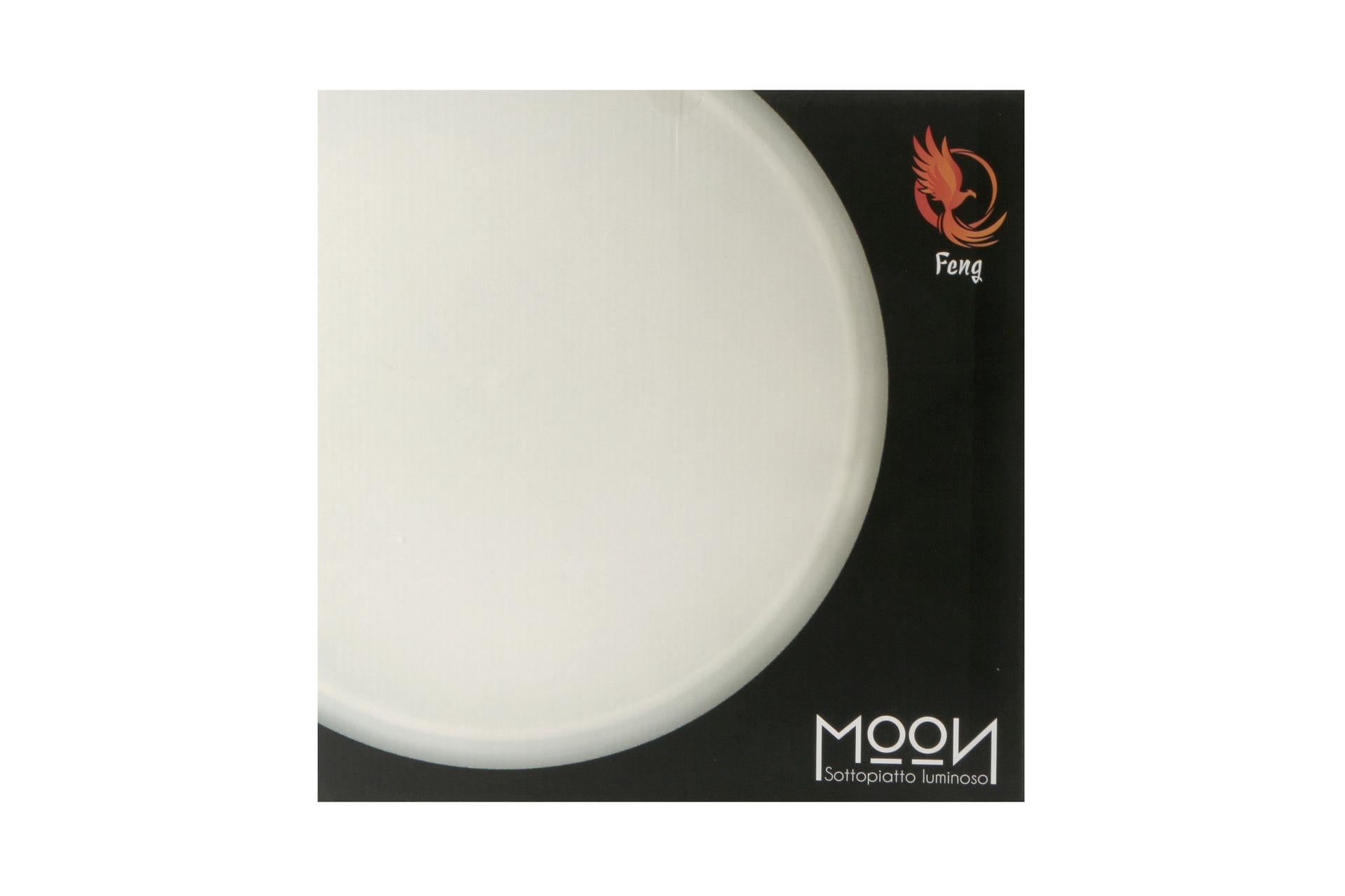 Import Tavola Professional Moon Sottopiatto Vassoio Luminoso Ø32 cm Bianco In Policarbonato Con LED Ricaricabile 5