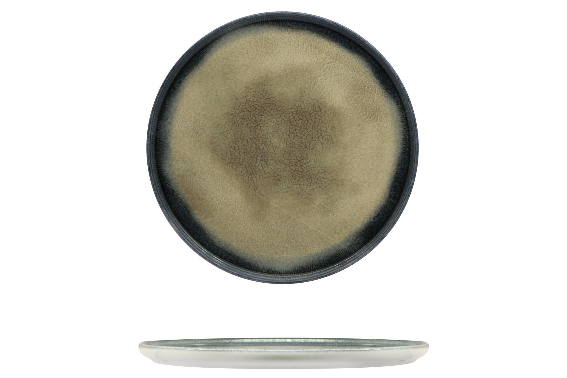 Kutahya Seramik Arizona Piatto Nordico Ø20 cm In Porcellana Decorata - Set 12 Pz