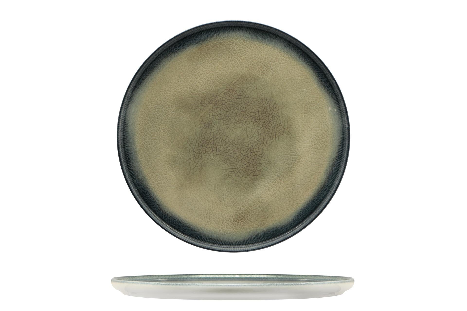 Kutahya Seramik Arizona Piatto Nordico Ø28 cm In Porcellana Decorata - Set 6 Pz