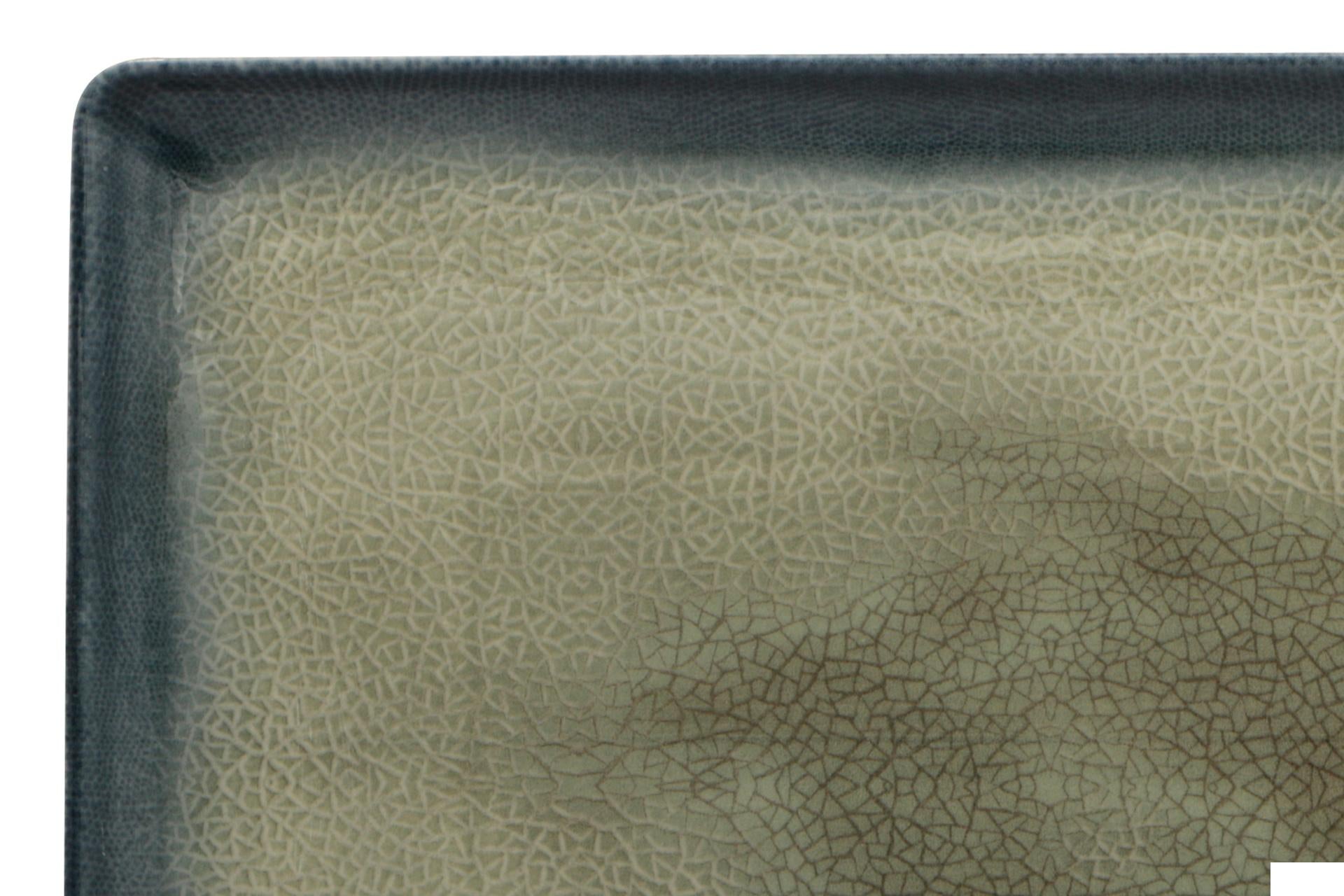 Kutahya Seramik Arizona Piatto Rettangolare 30 x 22 cm In Porcellana Decorata - Set 6 Pz