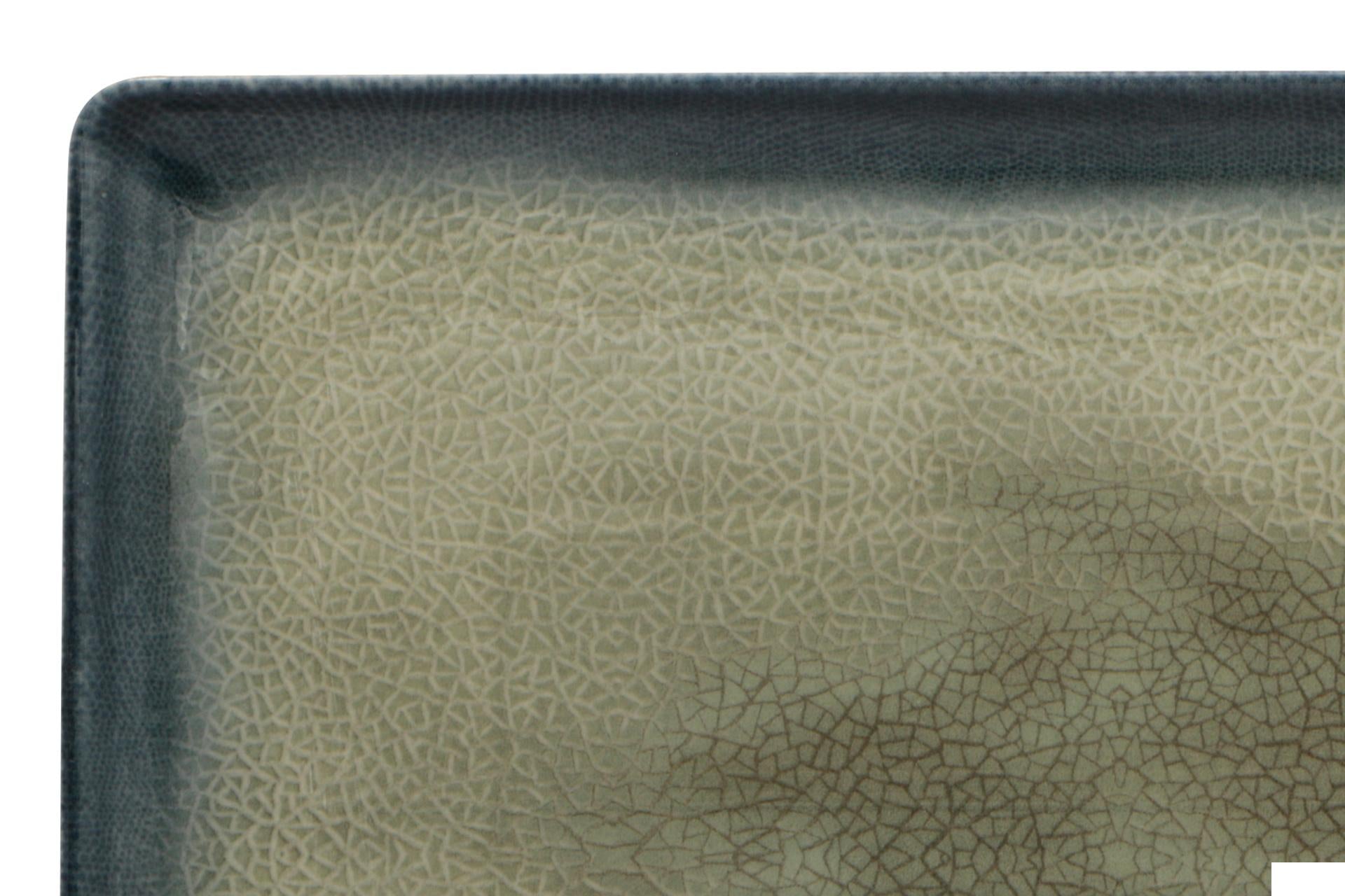 Kutahya Seramik Arizona Piatto Rettangolare 35 x 26 cm In Porcellana Decorata - Set 6 Pz