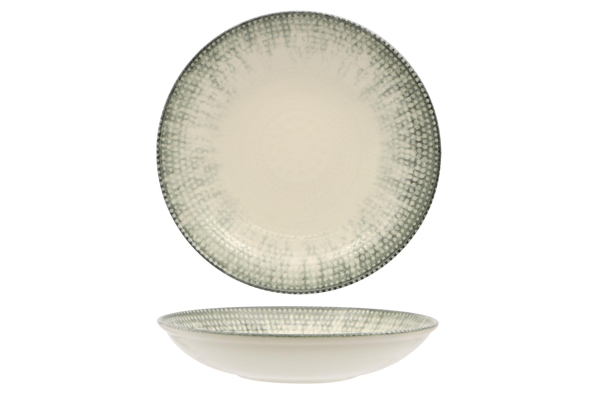 Kutahya Seramik Oregon Piatto Fondo Ø25 cm - Set 6 Pz