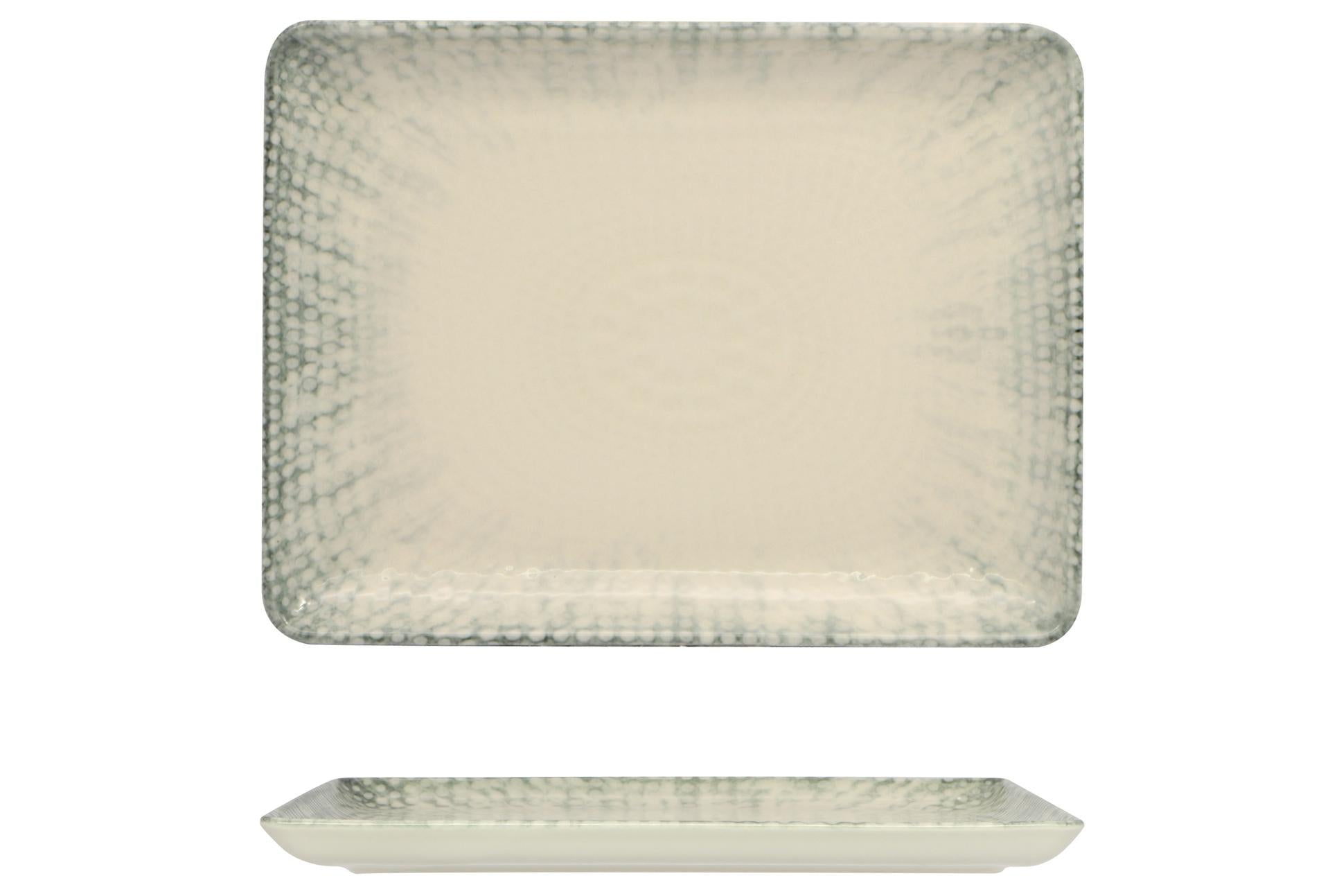 Kutahya Seramik Oregon Piatto Rettangolare 23 x 17 cm - Set 6 Pz