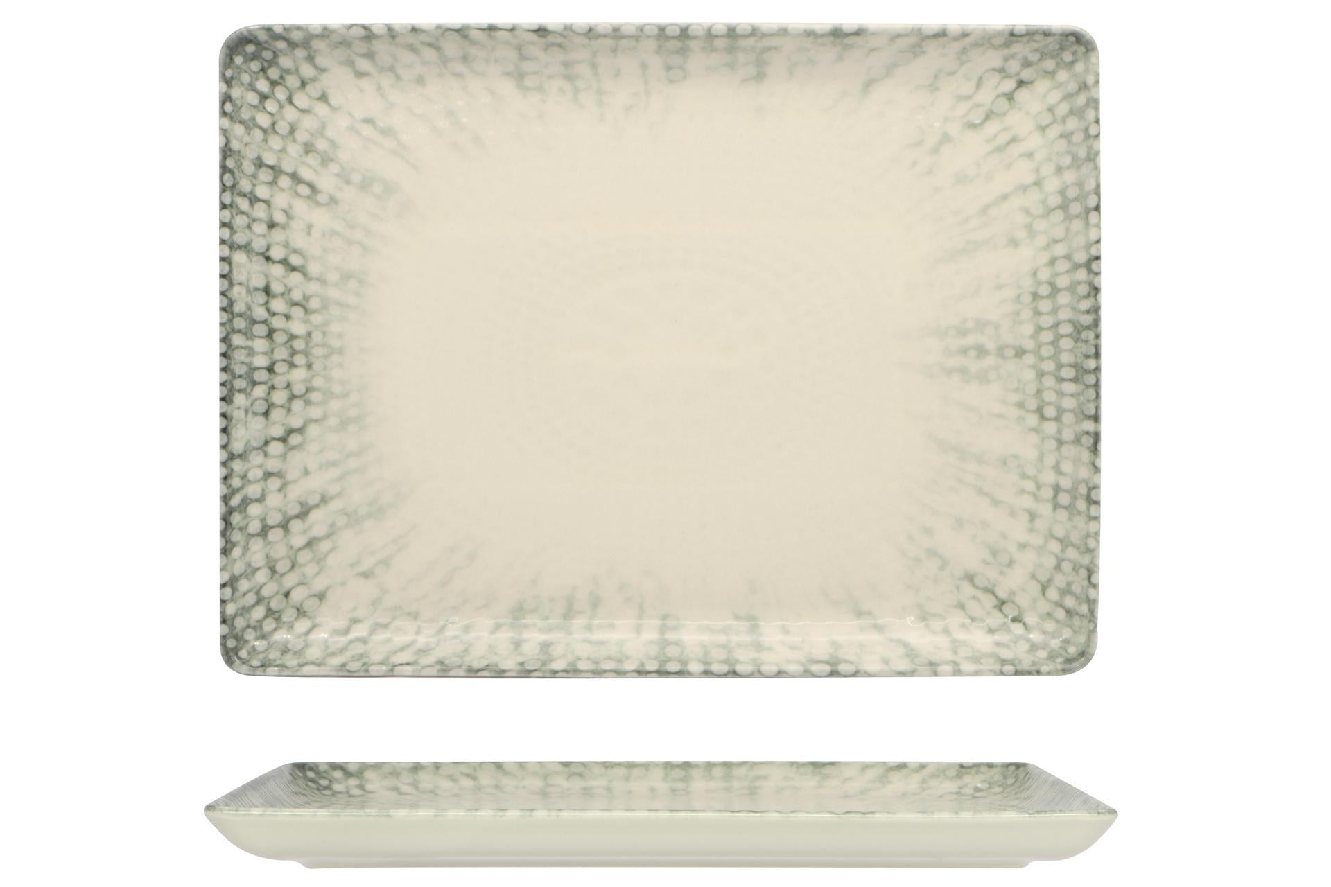 Kutahya Seramik Oregon Piatto Rettangolare 30 x 22 cm - Set 6 Pz