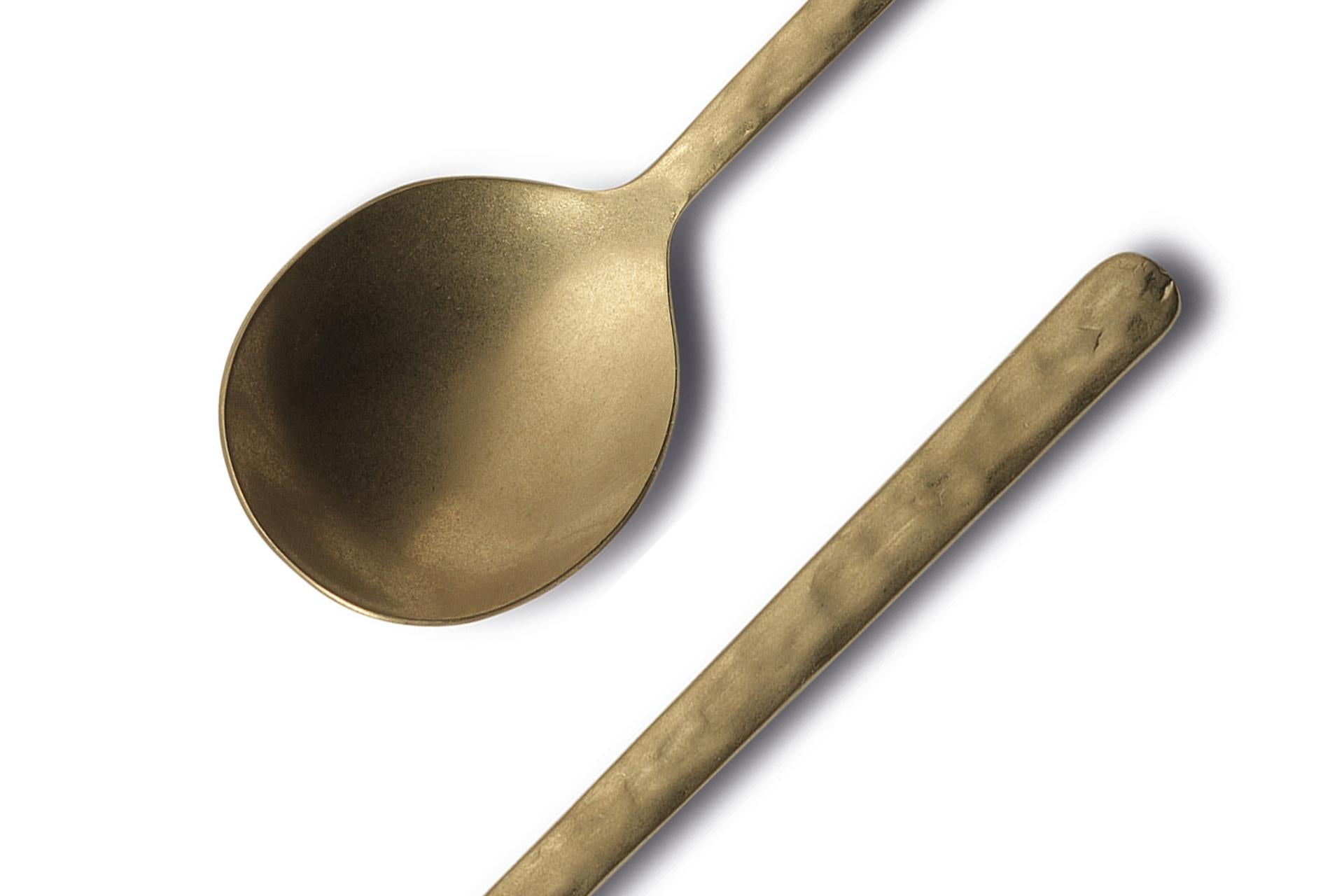 Comas Kodai Q23 Cucchiaio Tavola XL 18.10 3mm Vintage Gold - Set 12 Pz