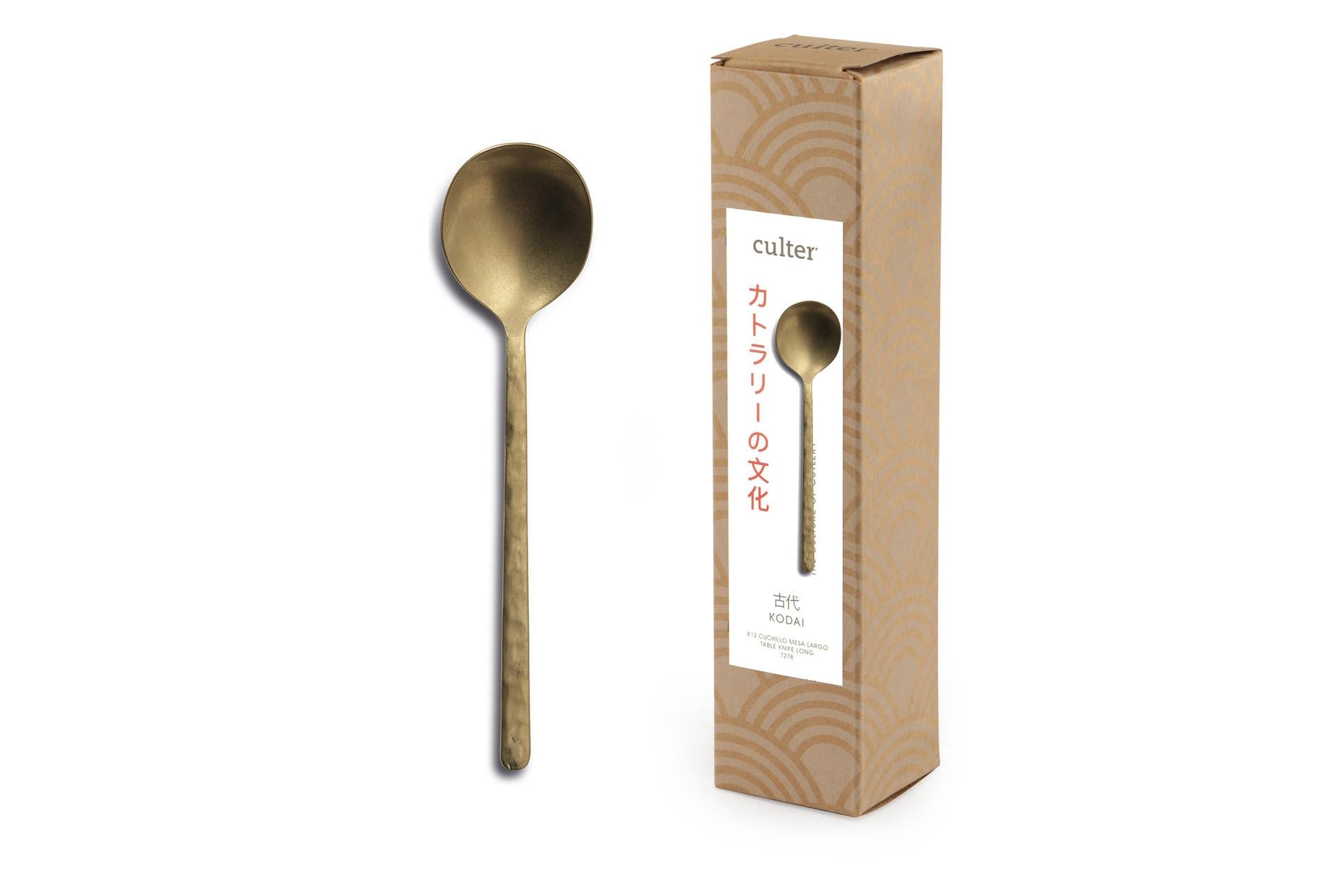 Comas Kodai Q23 Cucchiaio Tavola XL 18.10 3mm Vintage Gold - Set 12 Pz 3