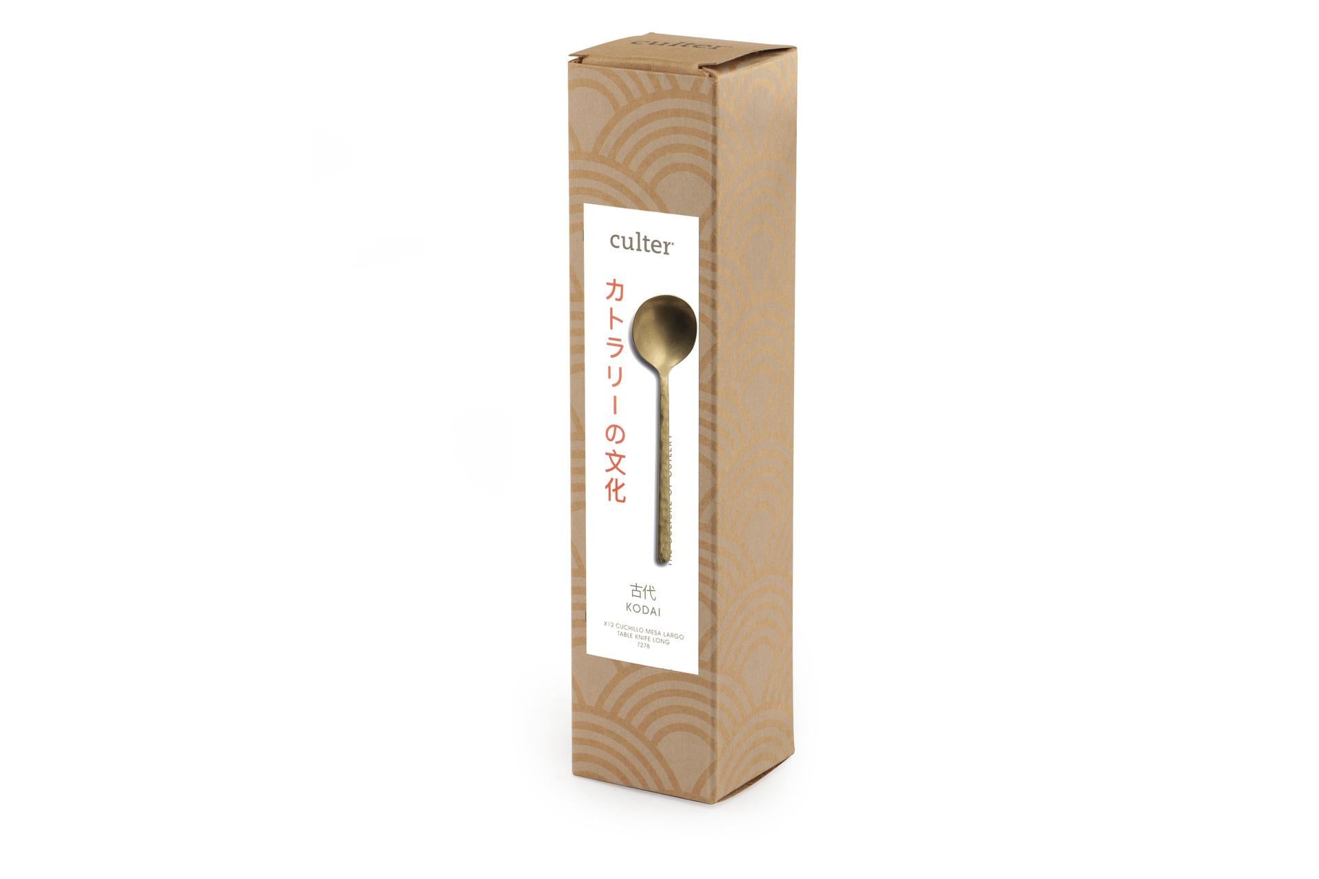 Comas Kodai Q23 Cucchiaio Tavola XL 18.10 3mm Vintage Gold - Set 12 Pz 4