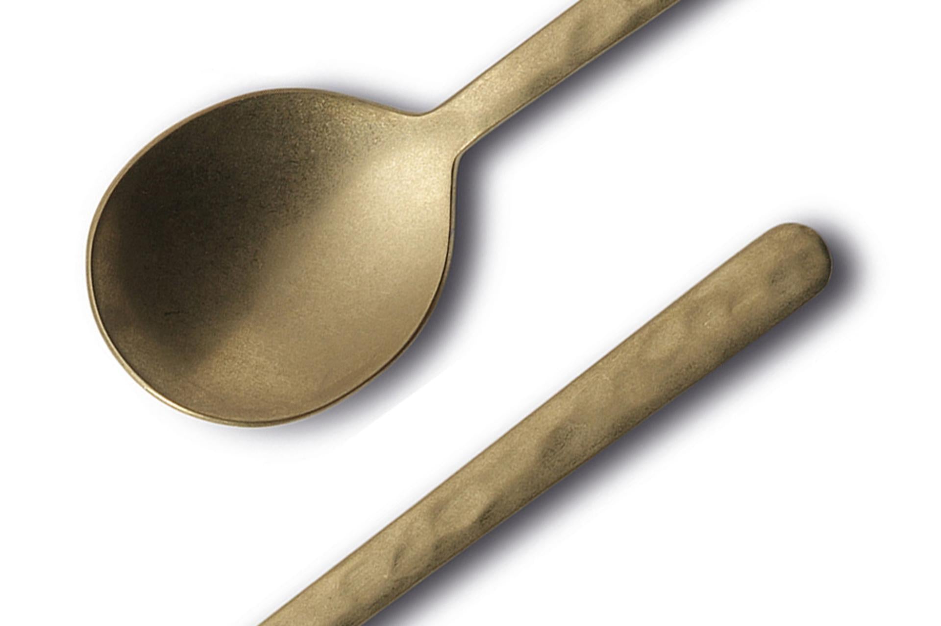 Comas Kodai Q23 Cucchiaino Caffè 18.10 - Linea Vintage Gold - Set 12 Pz