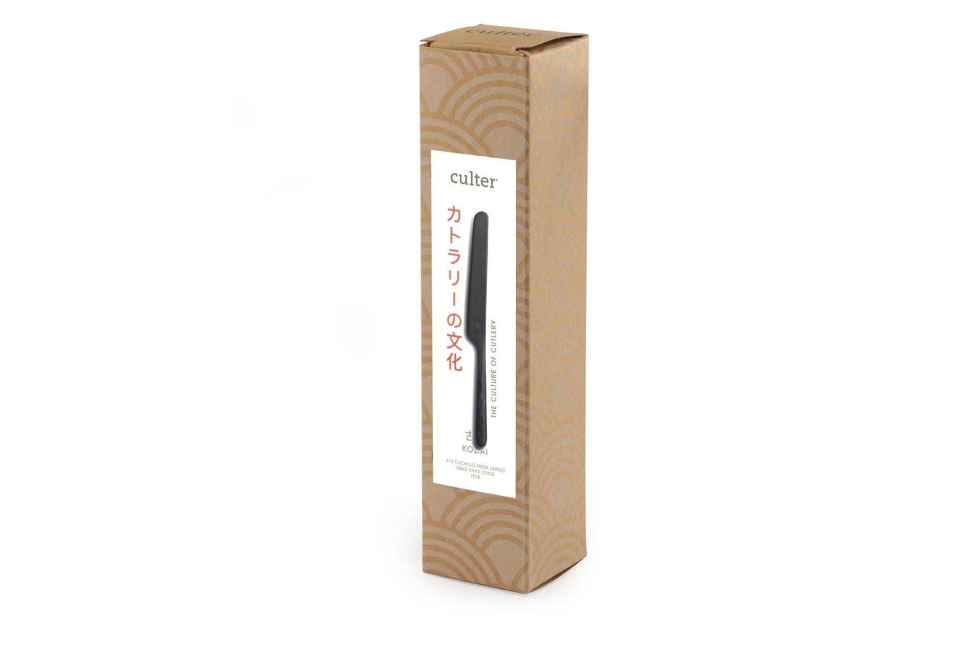 Comas Kodai Vintage Black Coltello Tavola XL 18/10 In Acciaio Inox - Set 12 Pz 4