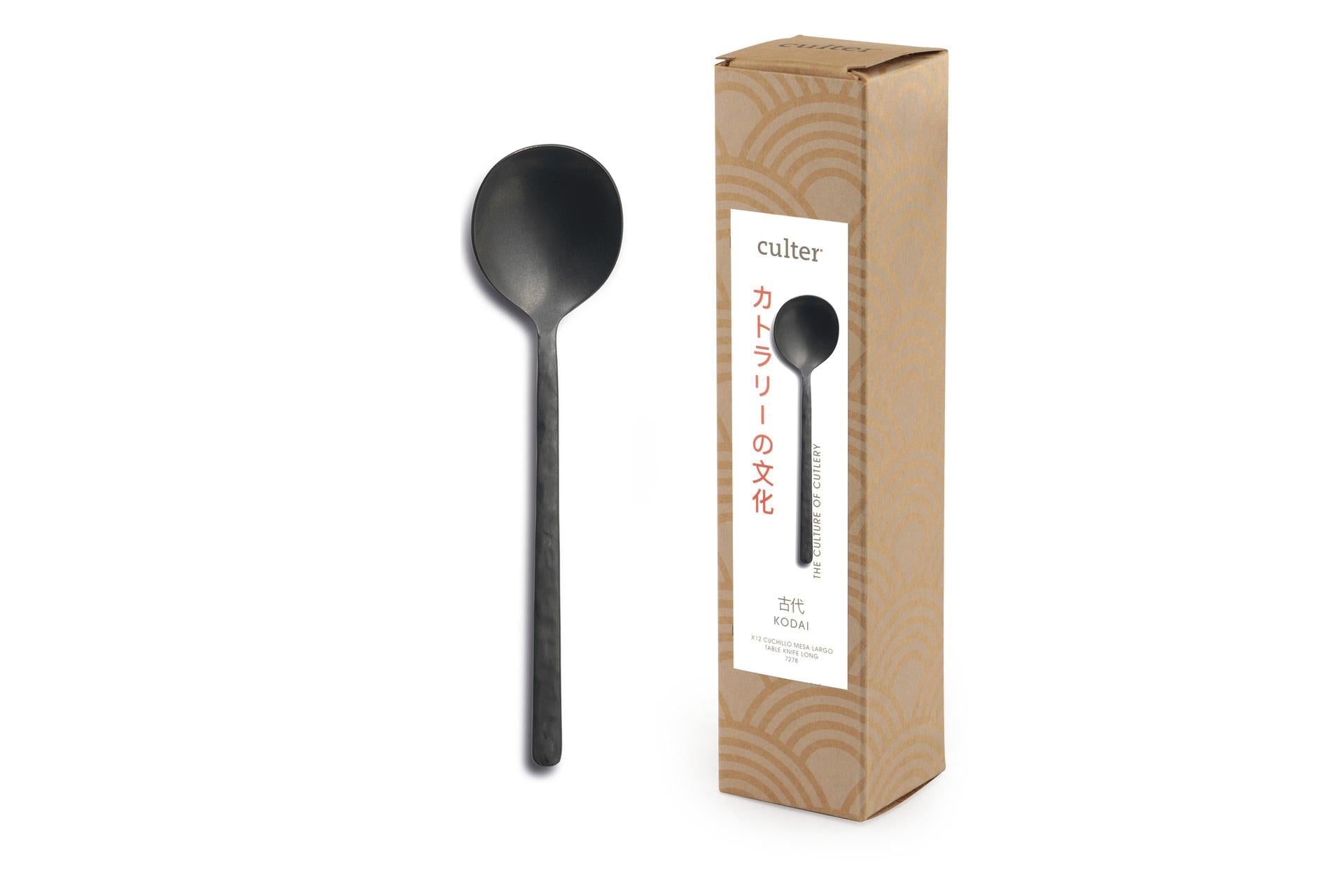 Comas Kodai Q23 Vintage Black Cucchiaio Tavola XL 18/10 In Acciaio Inox - Set 12 Pz 3