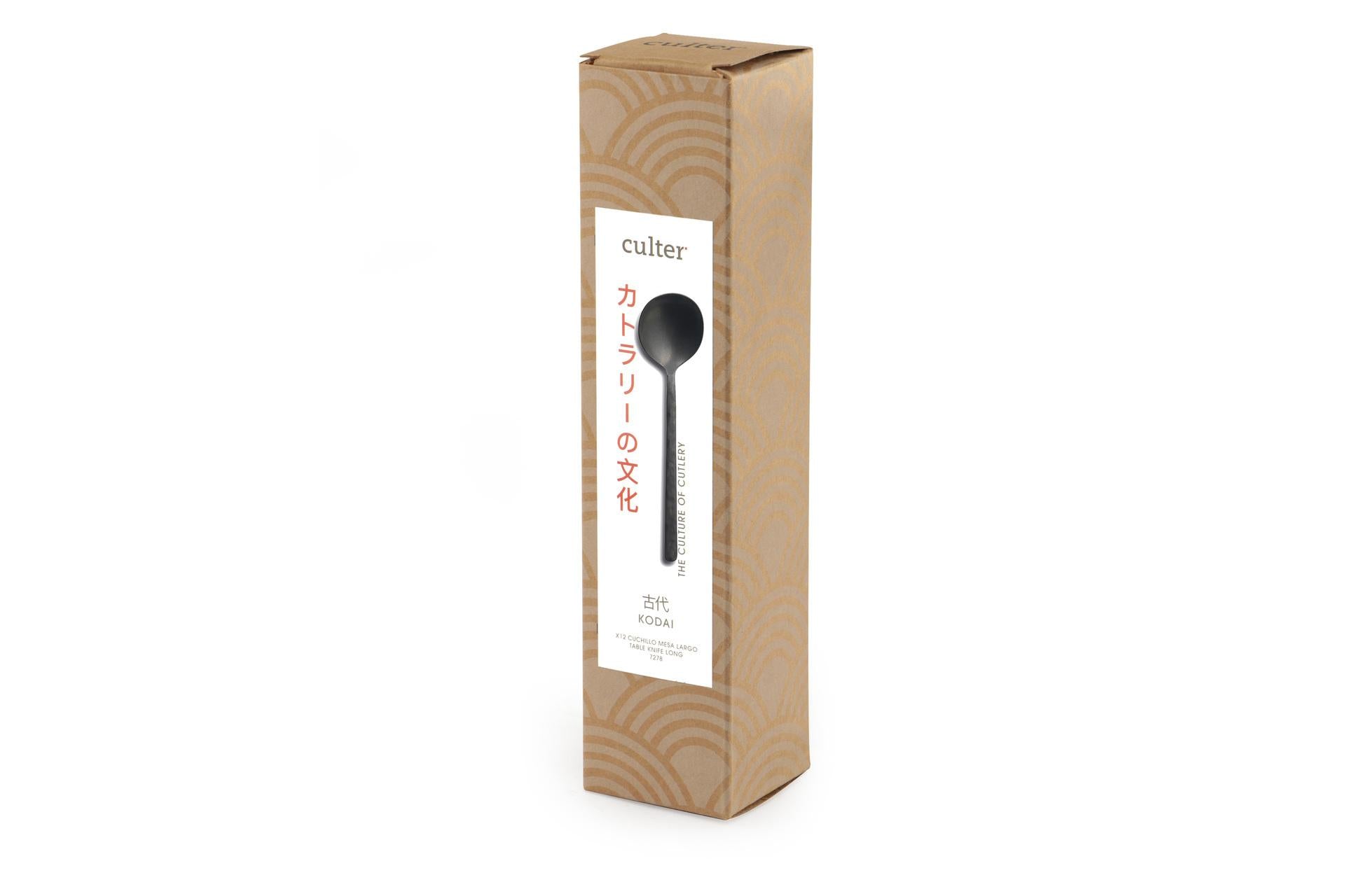 Comas Kodai Q23 Vintage Black Cucchiaio Tavola XL 18/10 In Acciaio Inox - Set 12 Pz 4