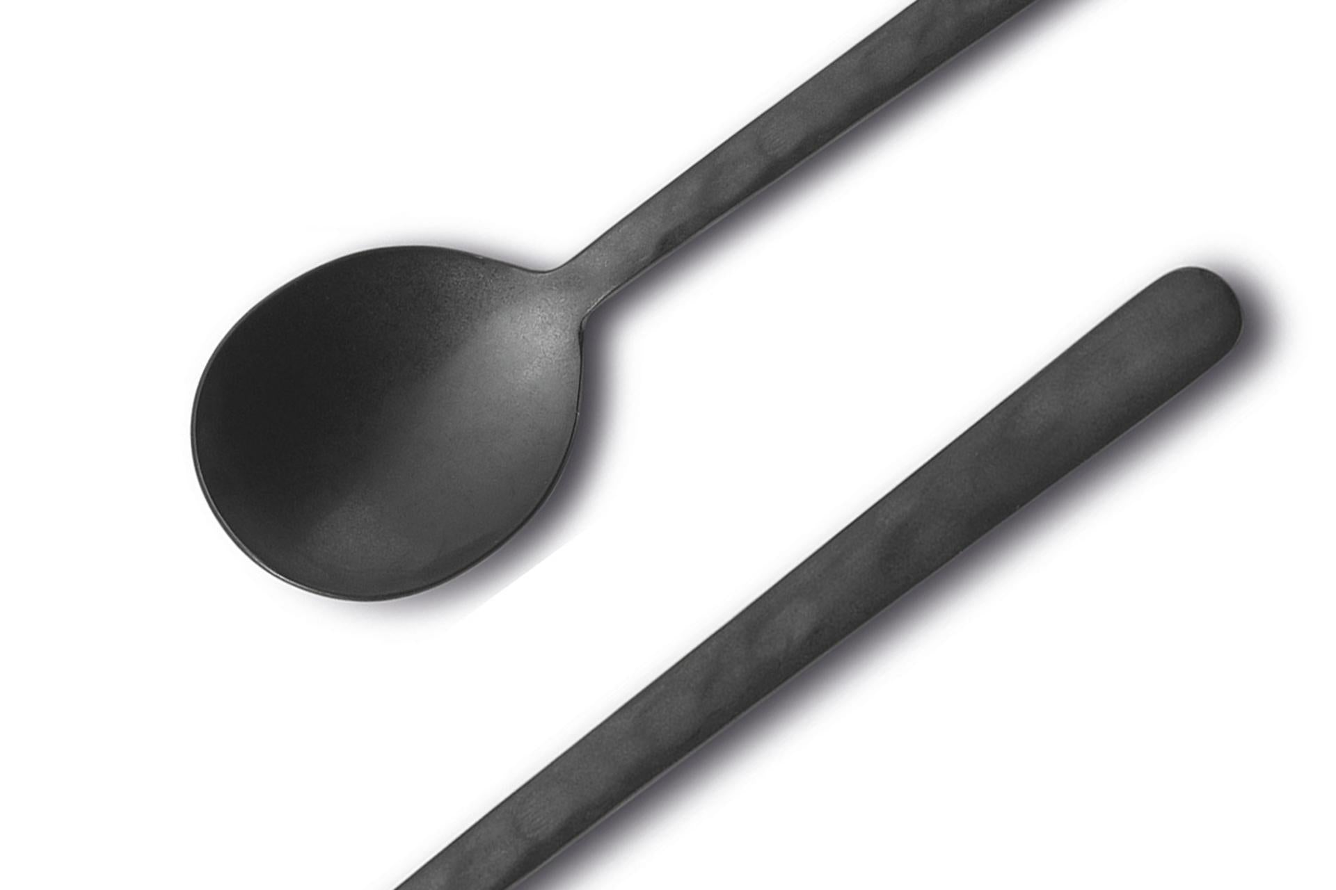 Comas Kodai Q23 Vintage Black Cucchiaino Caffè 18.10 Inox - Set 12 Pz