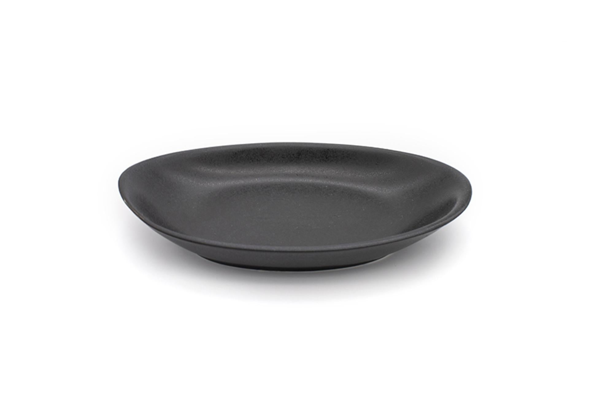 Manifattura Porcellane Saronno Piatto Fondo Ovale 24 x 14 x H.3.5 cm In Porcellana Feldspatica - Linea Ghisa