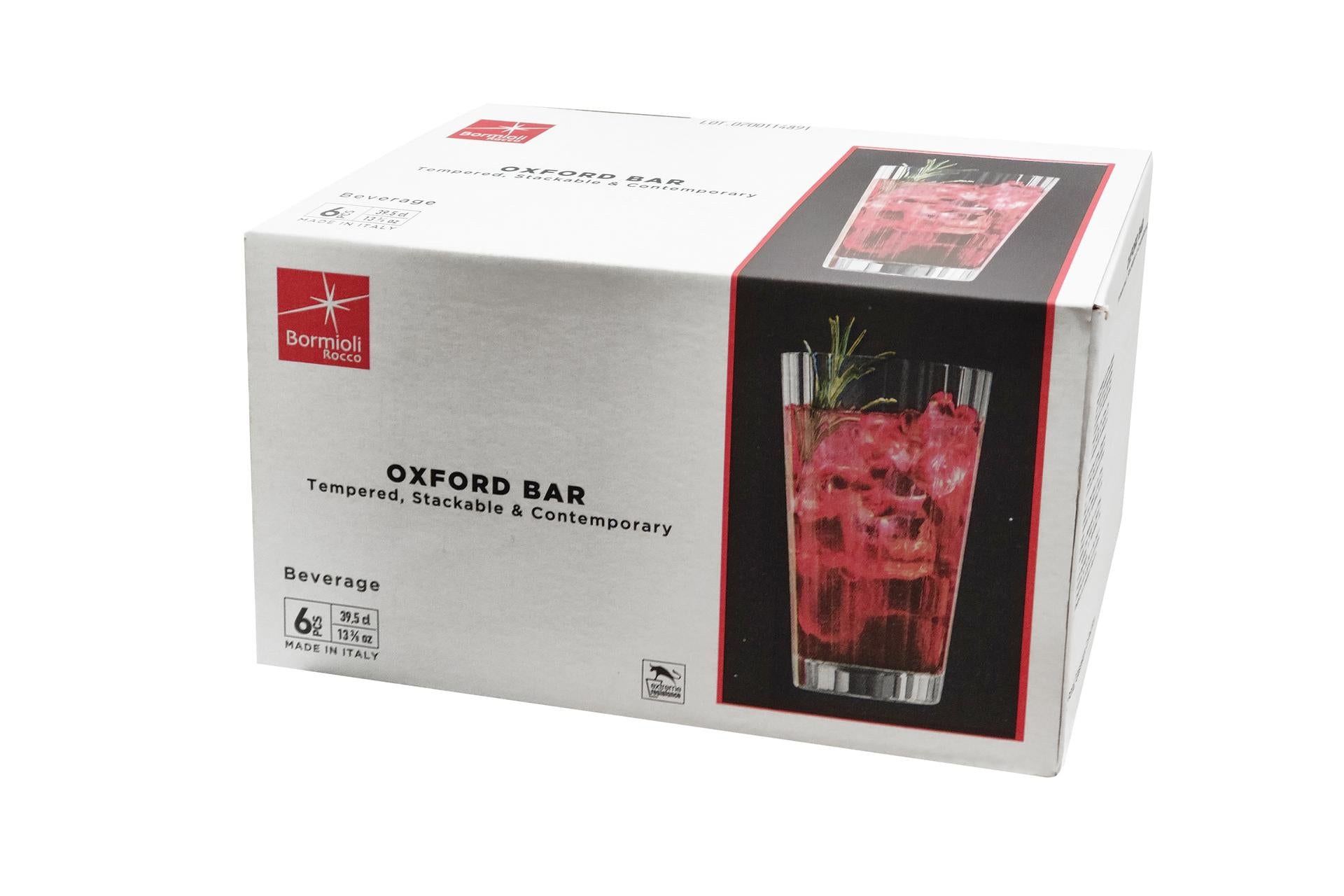 Bormioli Rocco Oxford Bar Bicchiere Beverage Cl 39.5 - Impilabile e Resistente agli Shock Termici e Meccanici - Set 6 Pz 3