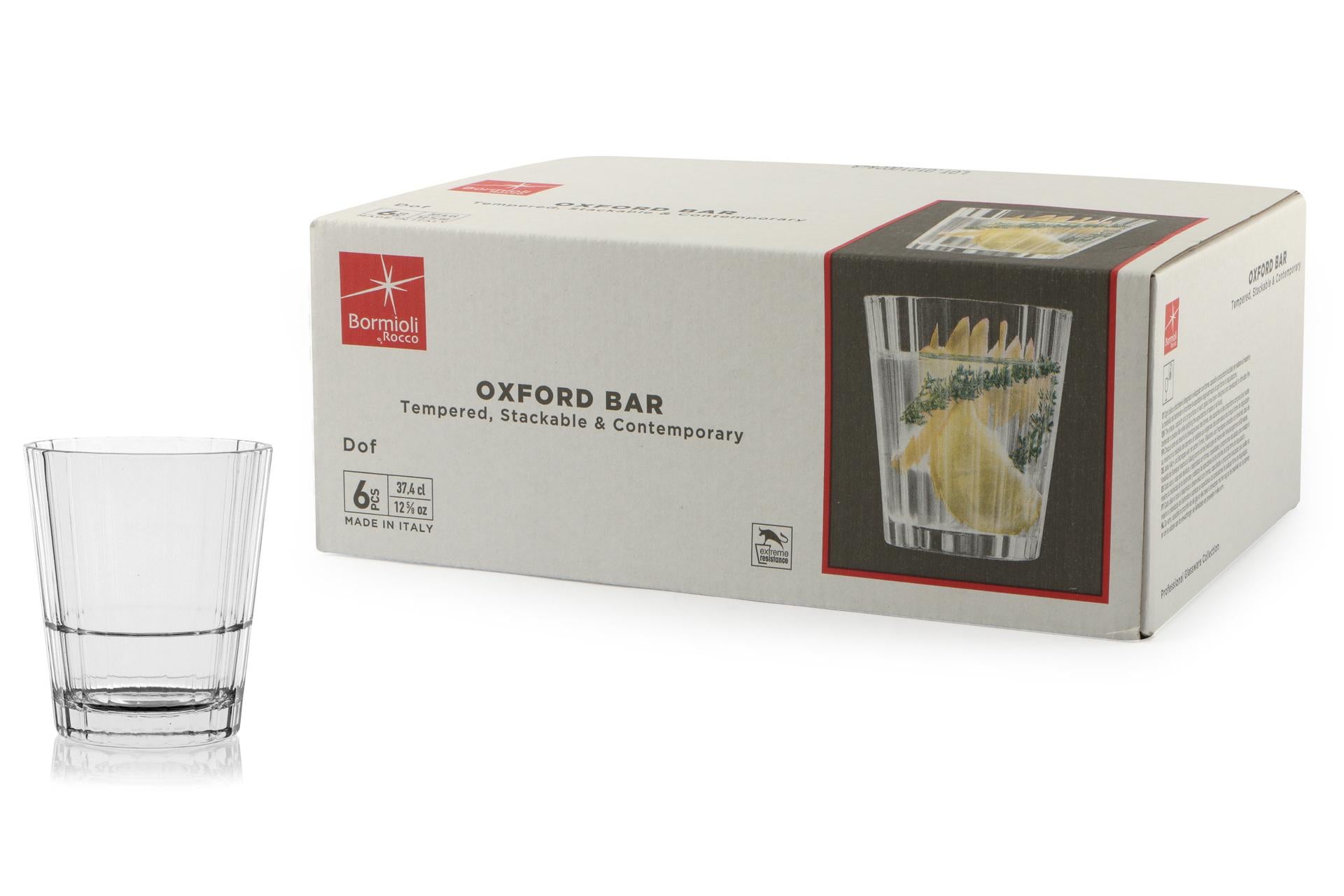 Bormioli Rocco Oxford Bar Bicchiere DOF 37,4 cl - Impilabile e Resistente agli Shock Termici e Meccanici - Set 6 Pz 3