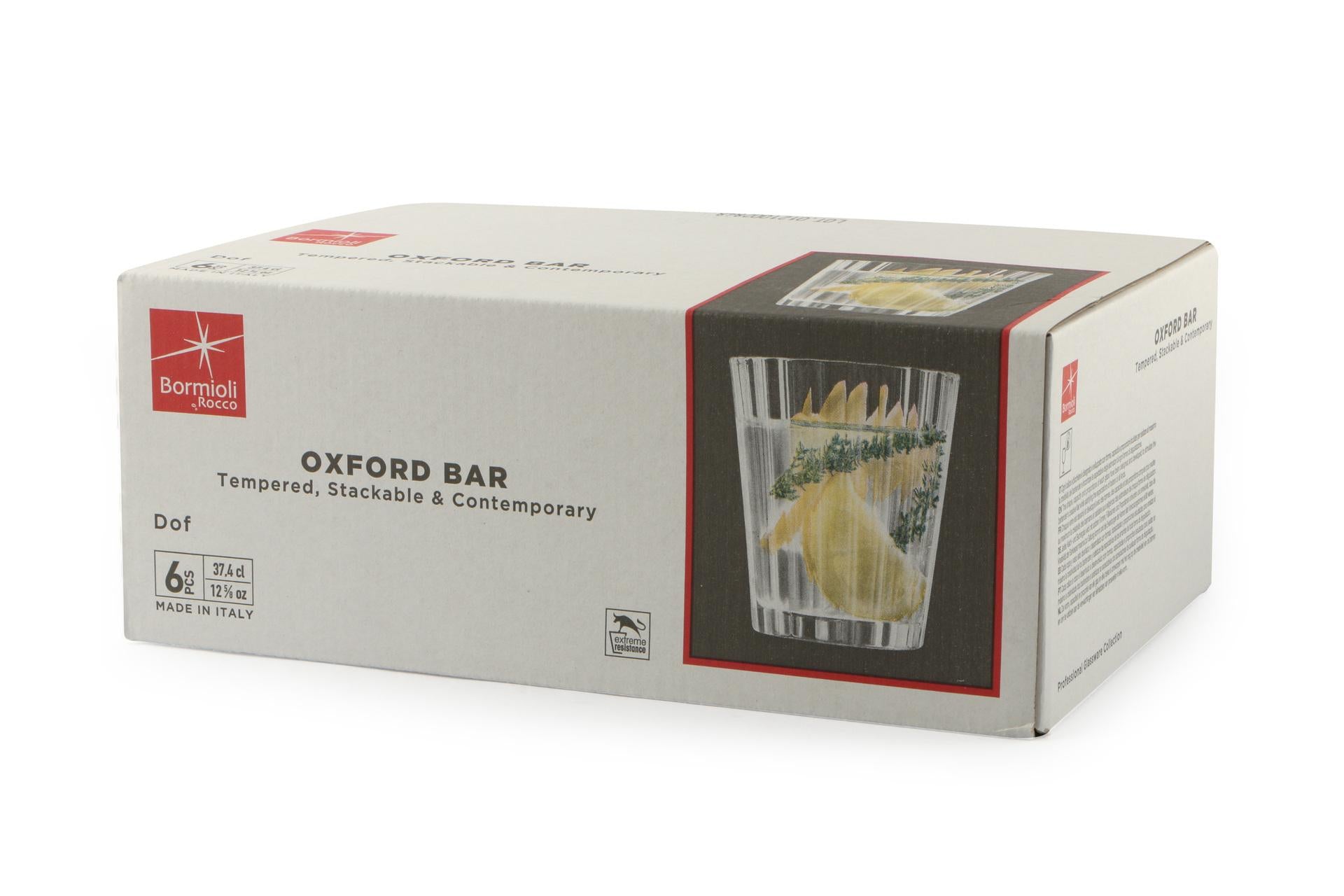 Bormioli Rocco Oxford Bar Bicchiere DOF 37,4 cl - Impilabile e Resistente agli Shock Termici e Meccanici - Set 6 Pz 4