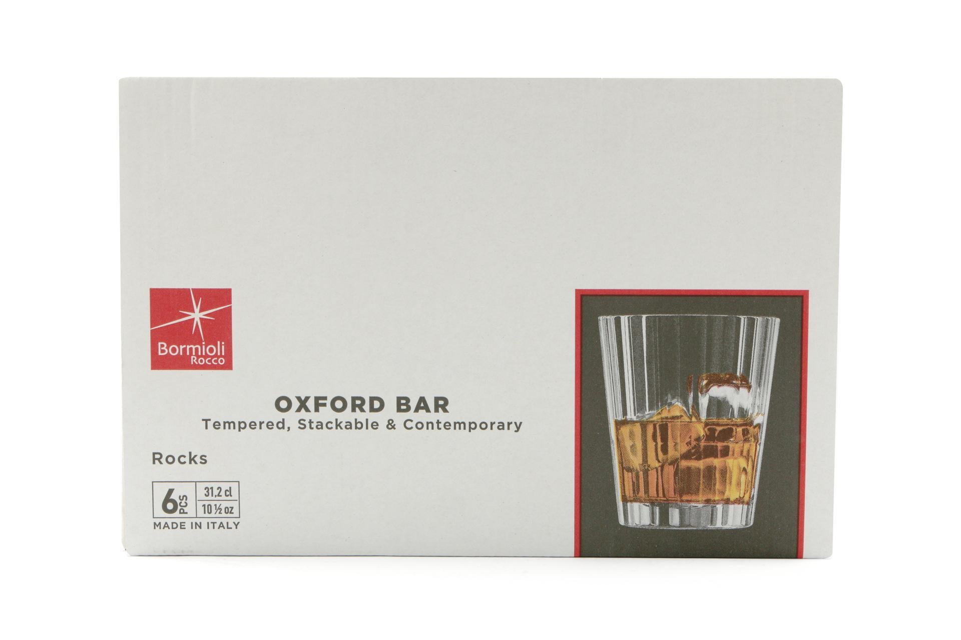 Bormioli Rocco Oxford Bar Bicchiere Rocks 31.2 cl - Impilabile e Resistente - Set 6 Pz 5