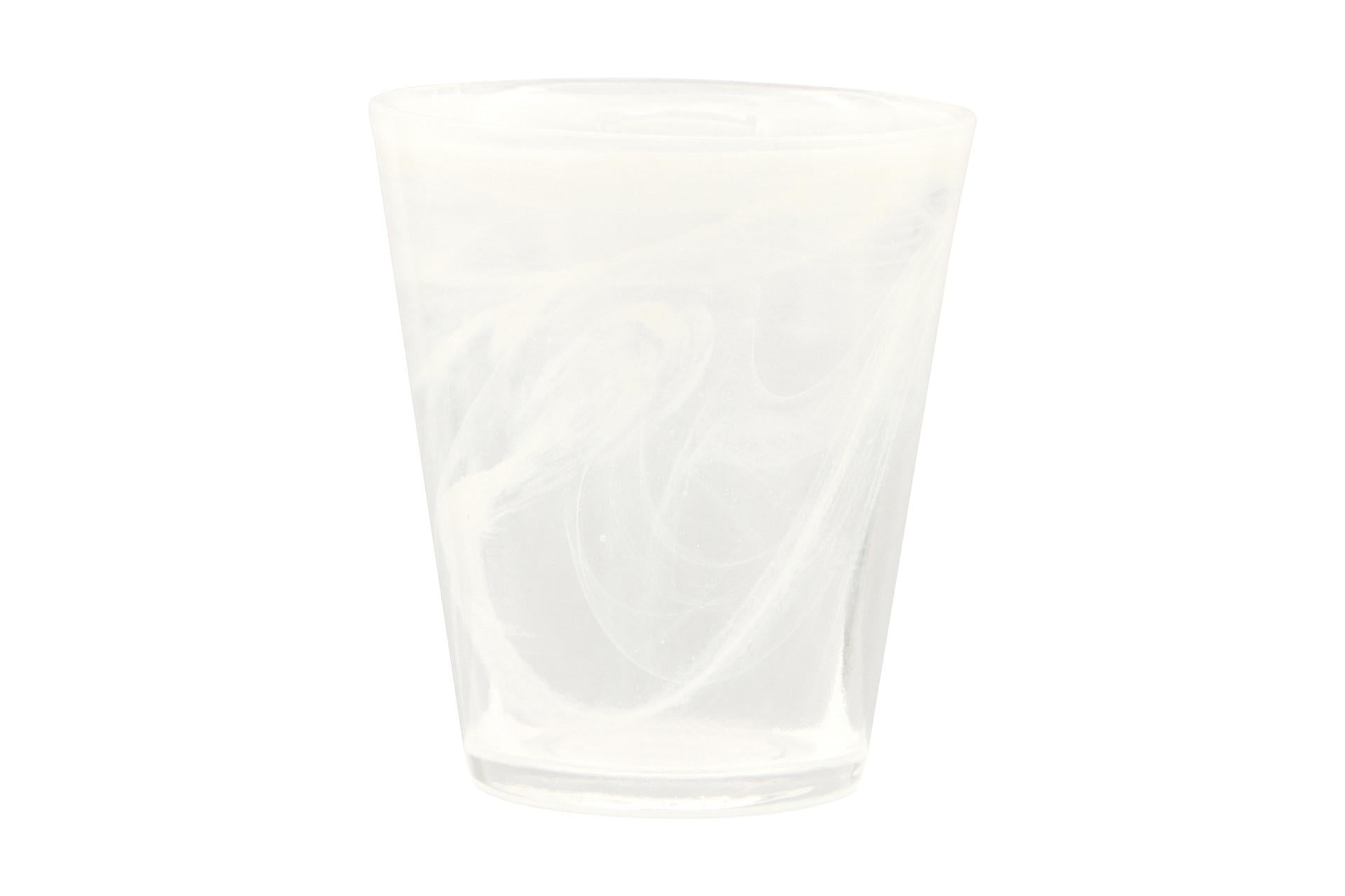 Import Tavola Professional Kosmo Aria Bicchiere Acqua 28 cl - In Vetro Bianco Con Effetto a Vortice - Set 6 Pz