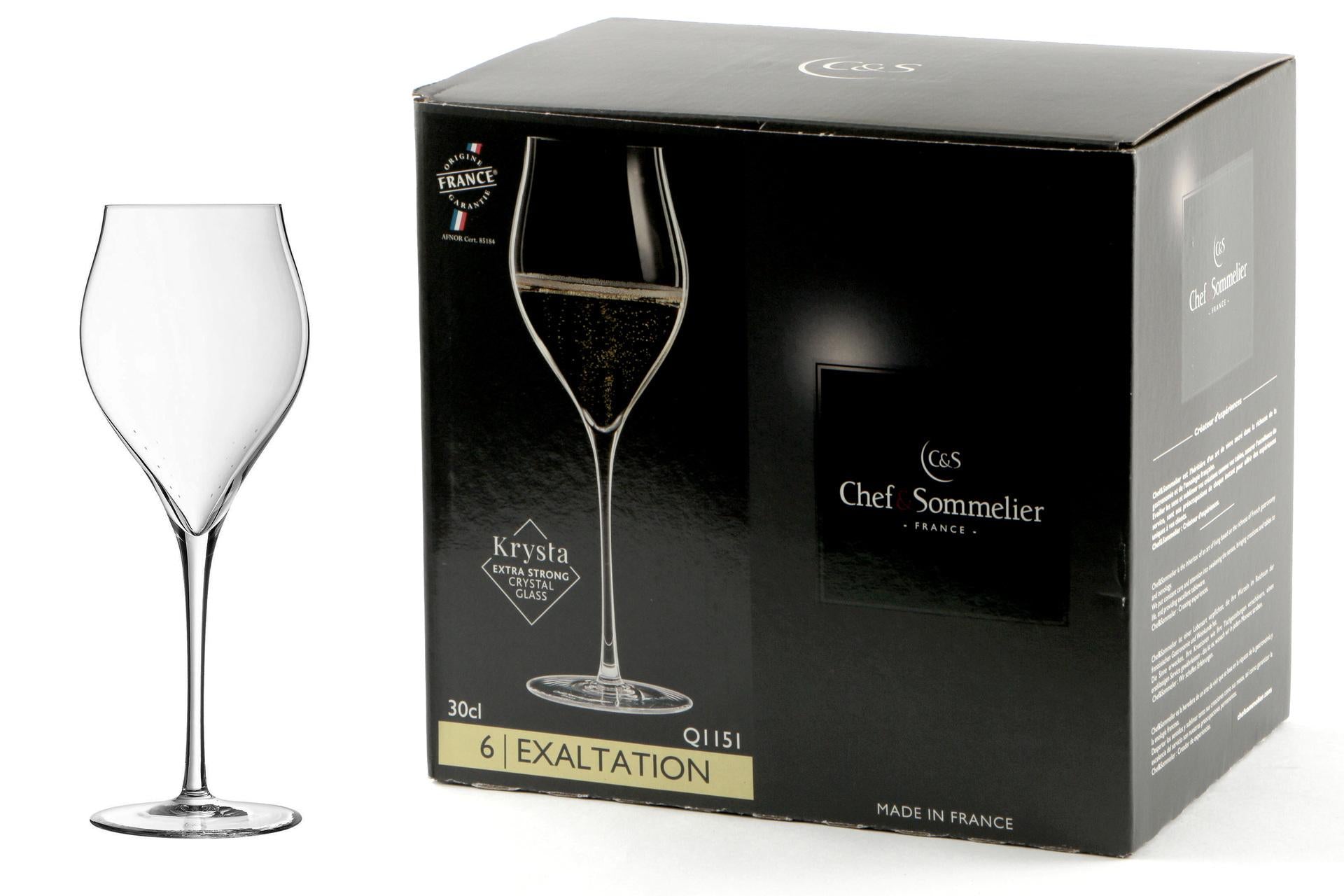 Arcoroc Exaltation Calice Flute 30 cl - Collezione Elegante e Innovativa per Vini Spumanti - Set 6 Pz 3