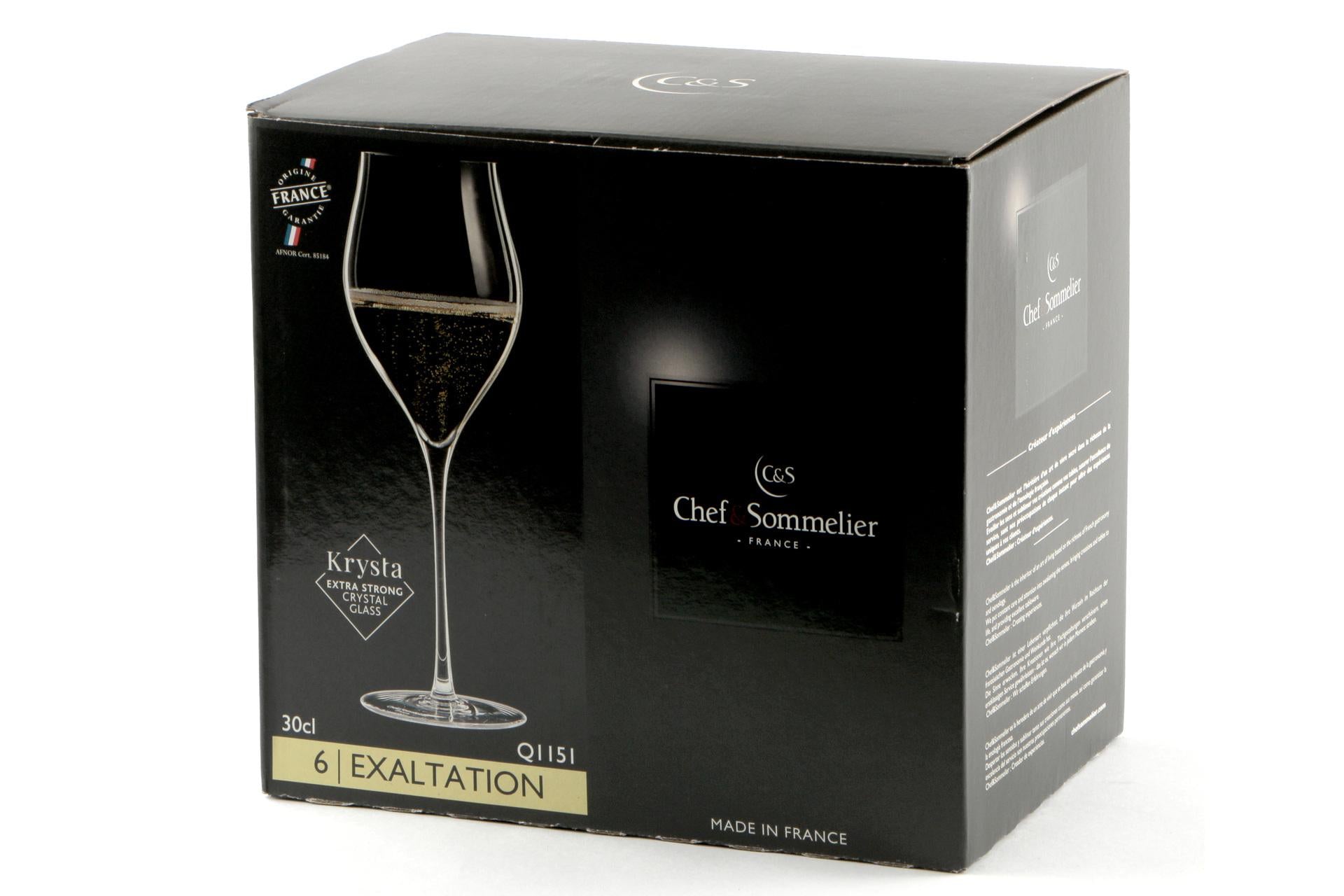 Arcoroc Exaltation Calice Flute 30 cl - Collezione Elegante e Innovativa per Vini Spumanti - Set 6 Pz 4