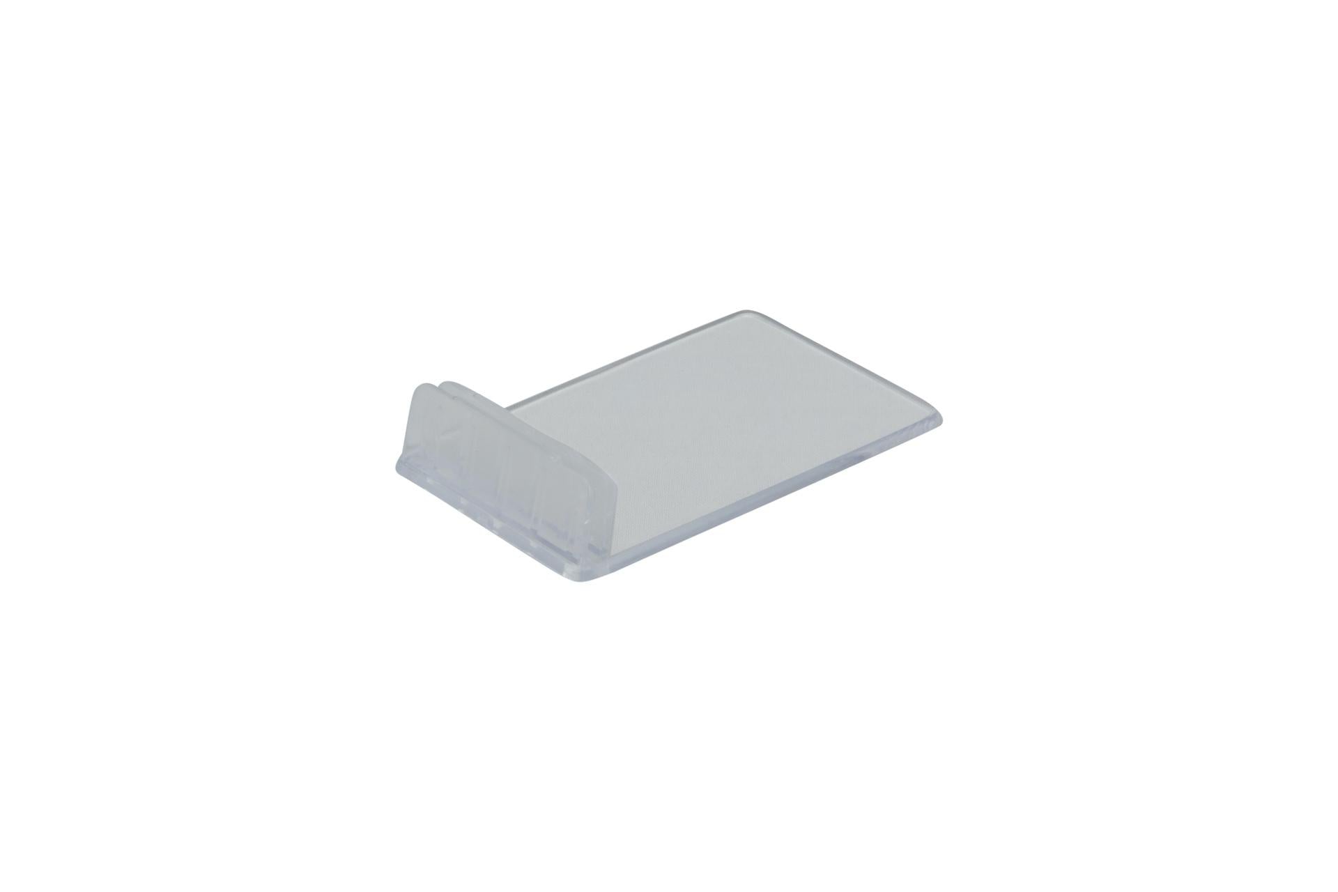 Securit Supporto Base per Etichette 10 pz - 1 x 4 x 0.6 cm Trasparente (Tag Non Inclusa) - Set 10 Pz