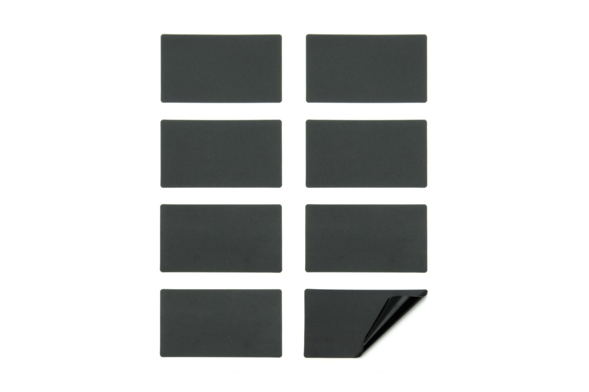 Securit Set 96 Etichette Lavagna Adesive Rettangolari Nere 8,5x5 cm In PVC - Set 96 Pz