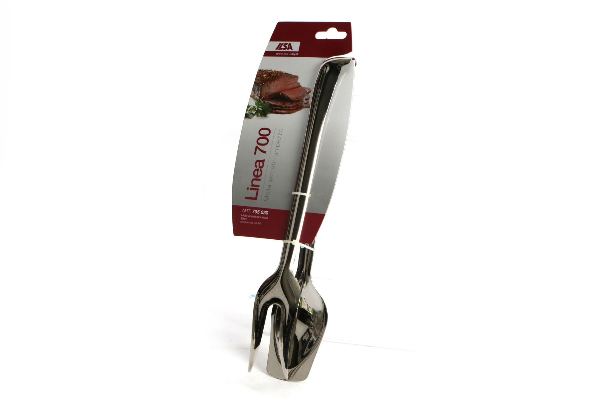 Ilsa Molla Arrosto 30 cm In Acciaio Inox - Presa Facile e Sicura