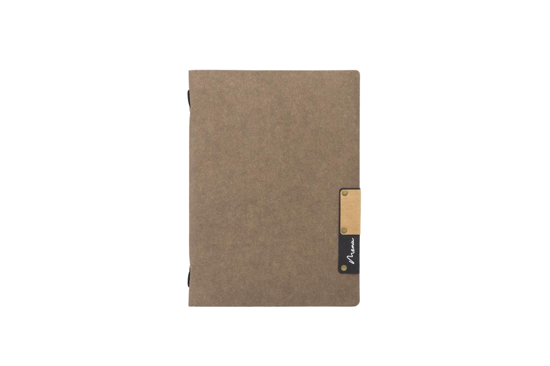 Securit Nature Portamenu Impermeabile A5 - 17,5 x 24,9 cm In Fibra Naturale Colore Marrone - Set 10 Pz