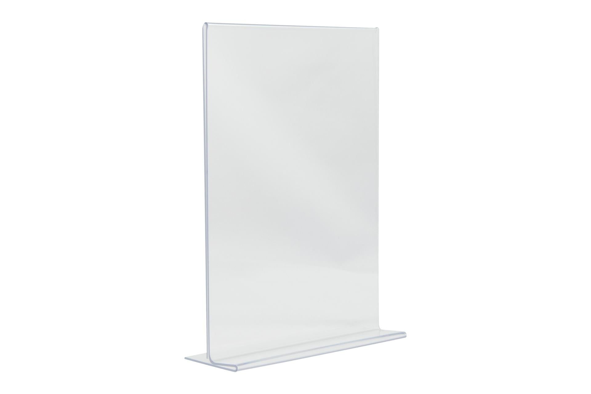 Securit Porta Poster da Tavolo Formato A4 - 21 x 30 cm In Acrilico a L - Set 6 Pz