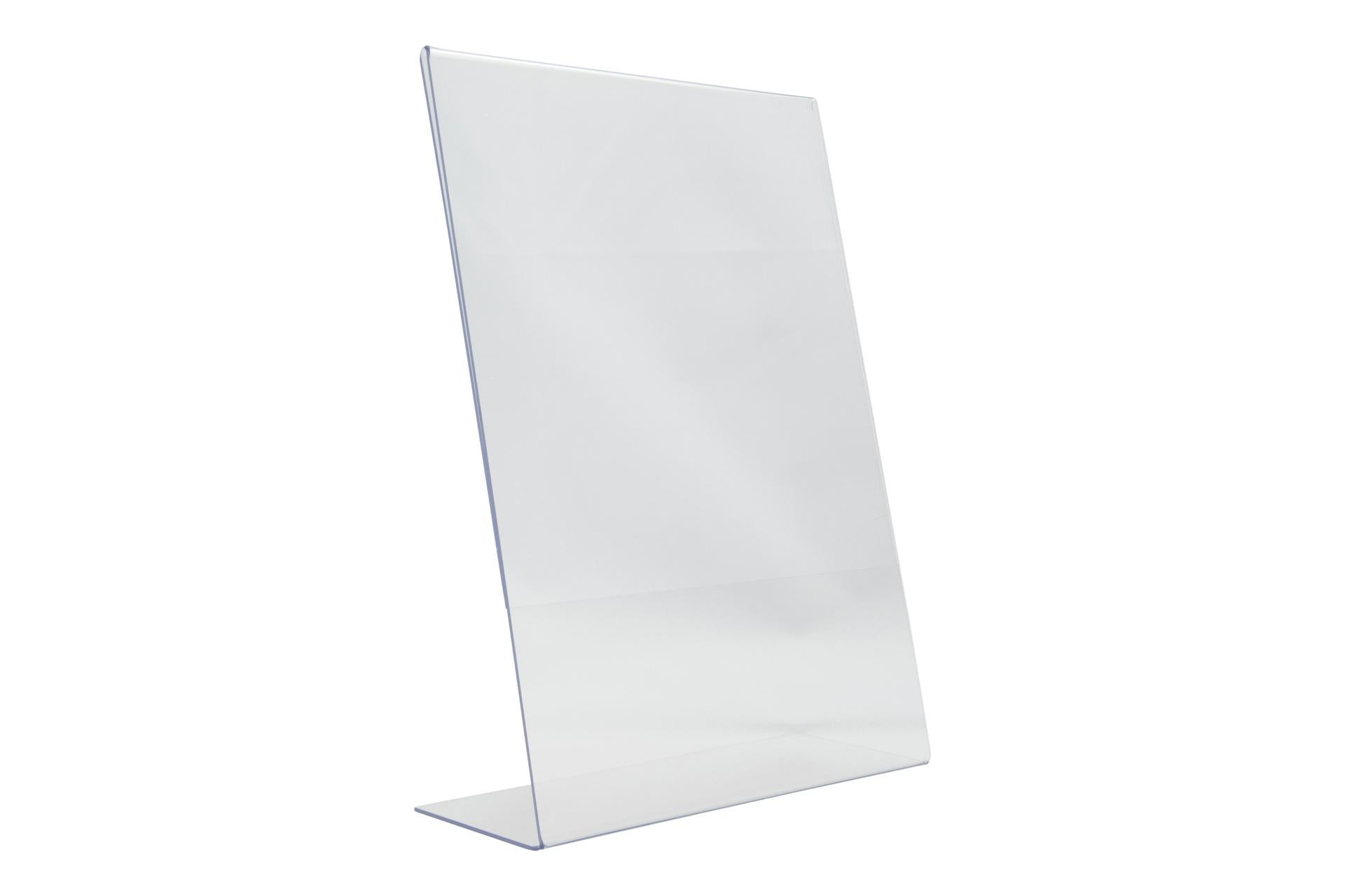Securit Porta Poster da Tavolo Inclinato A L Formato A4 - 21.2 x 32 x 8.1 cm In Acrilico - Set 6 Pz 1