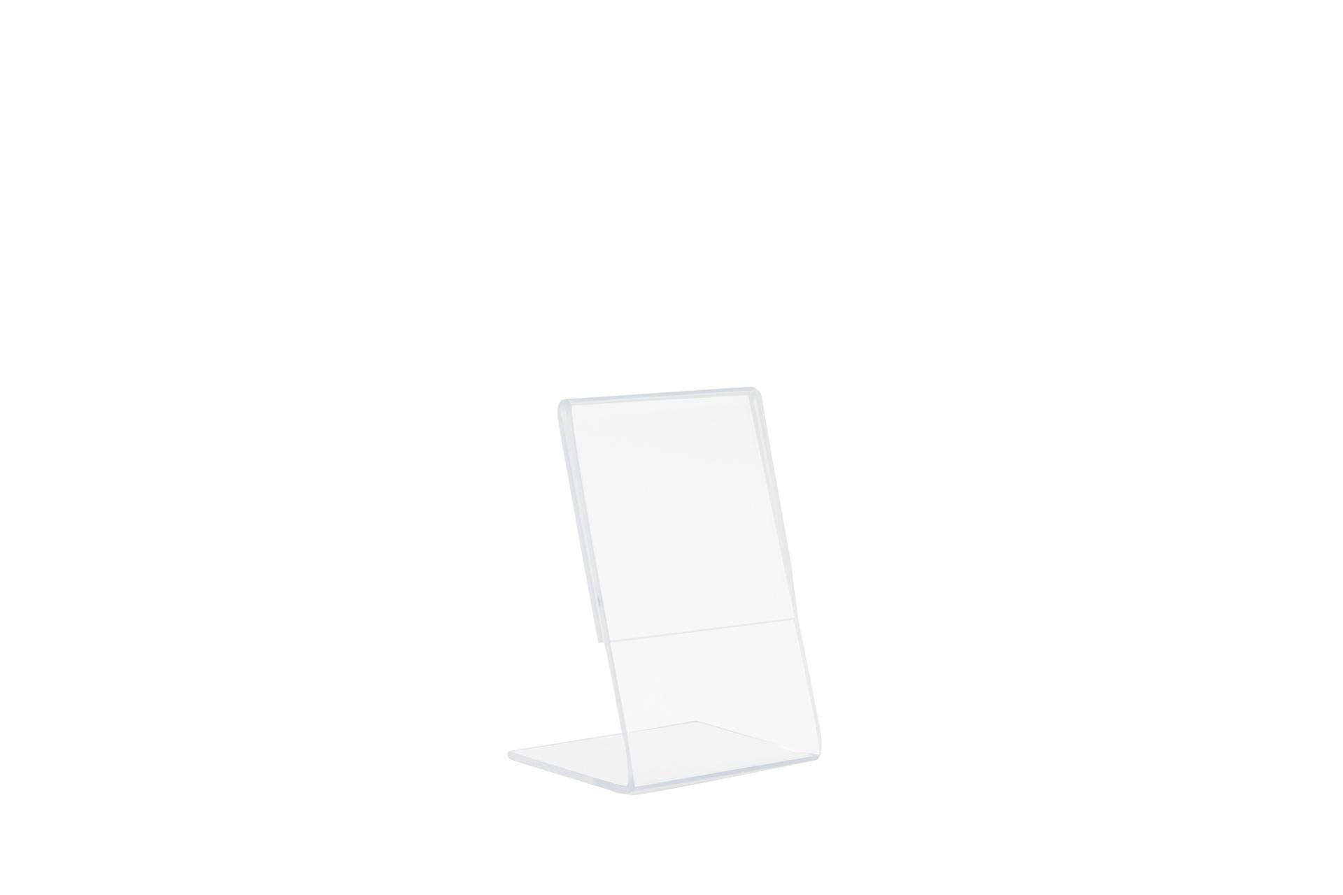 Securit Porta Poster da Tavolo In Acrilico Formato Inclinato A L A8 - 4.1 x 8 x 4.1 cm - Set 12 Pz